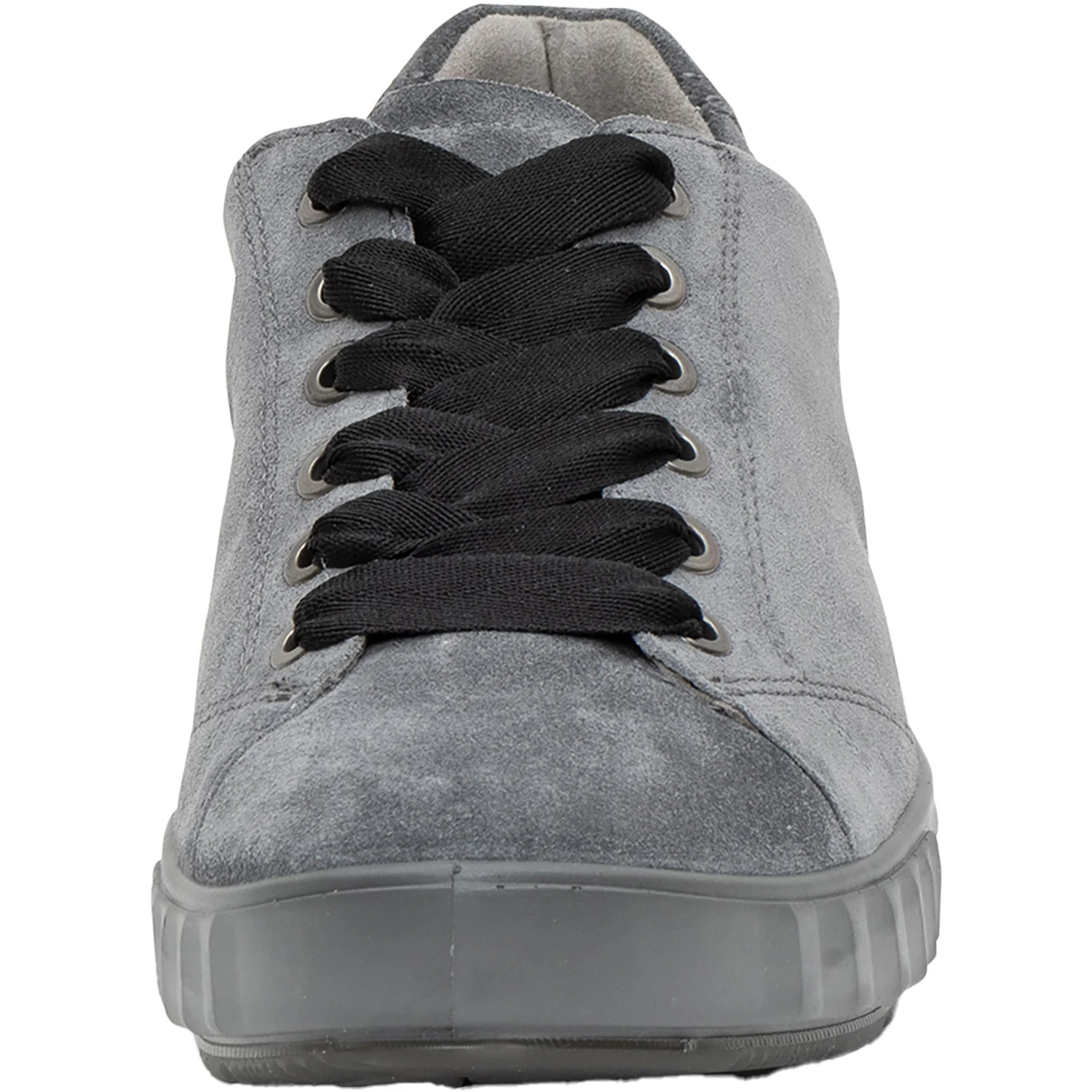 Ara Alexandria Women's Lace Up Shoes Sneakers Graphite Grey Suede - Image 2