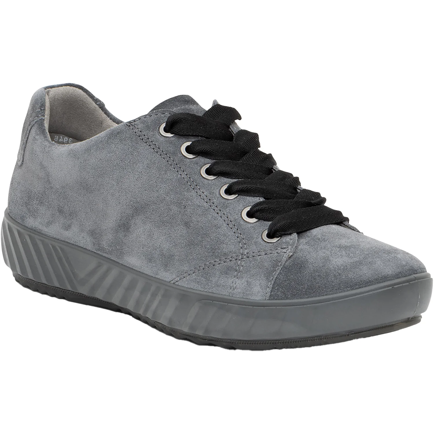 Ara Alexandria Women's Lace Up Shoes Sneakers Graphite Grey Suede - Image 3