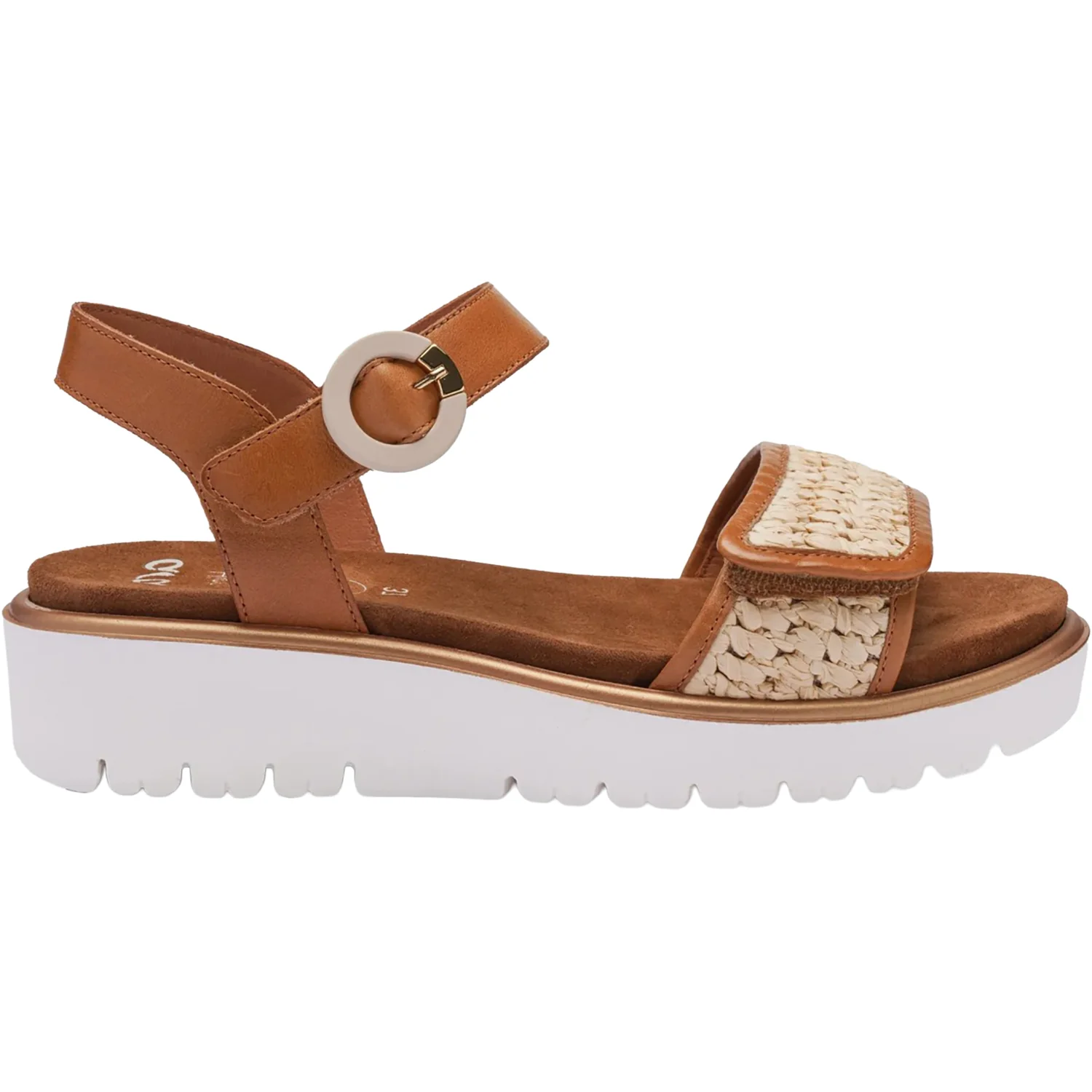 Ara Bloom Women's Wedge Sandals Cognac