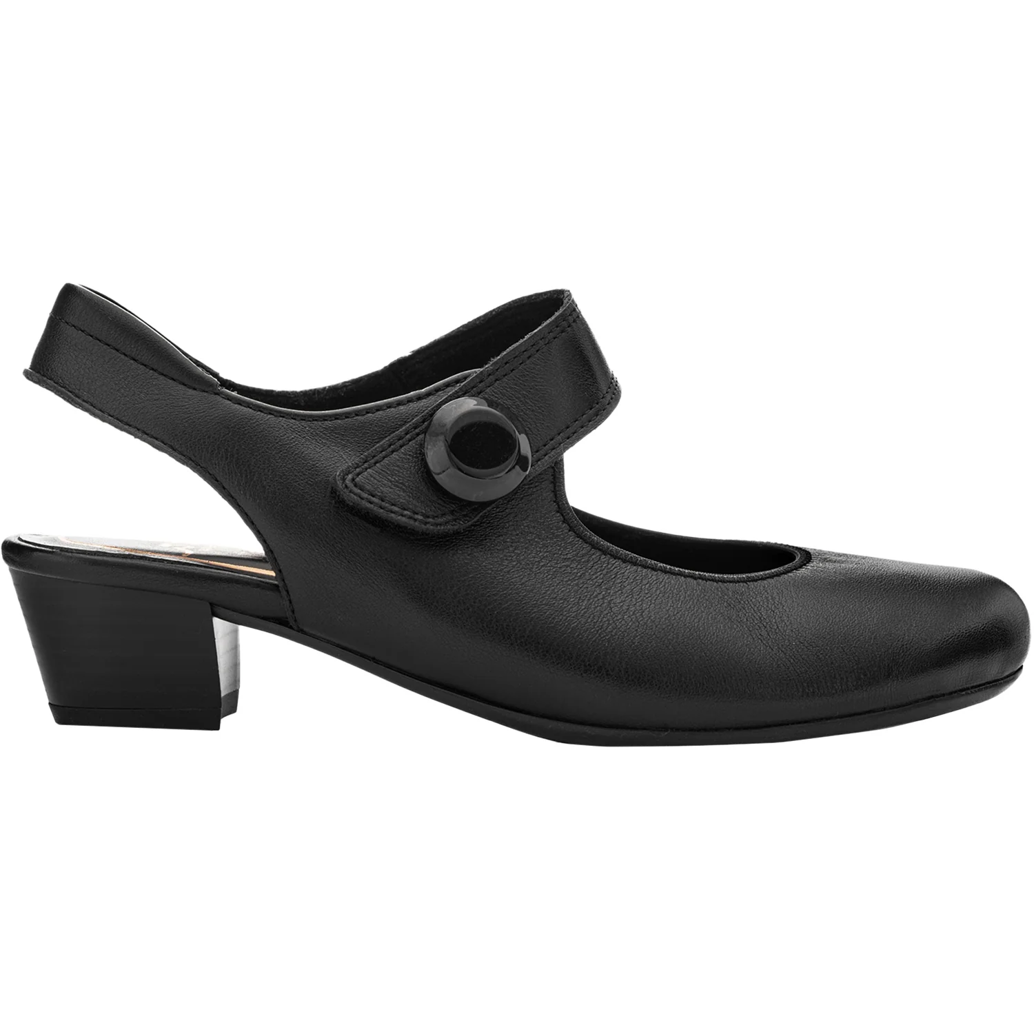Ara Calico 2 Sling Women's Dress Heels Black Calf Leather