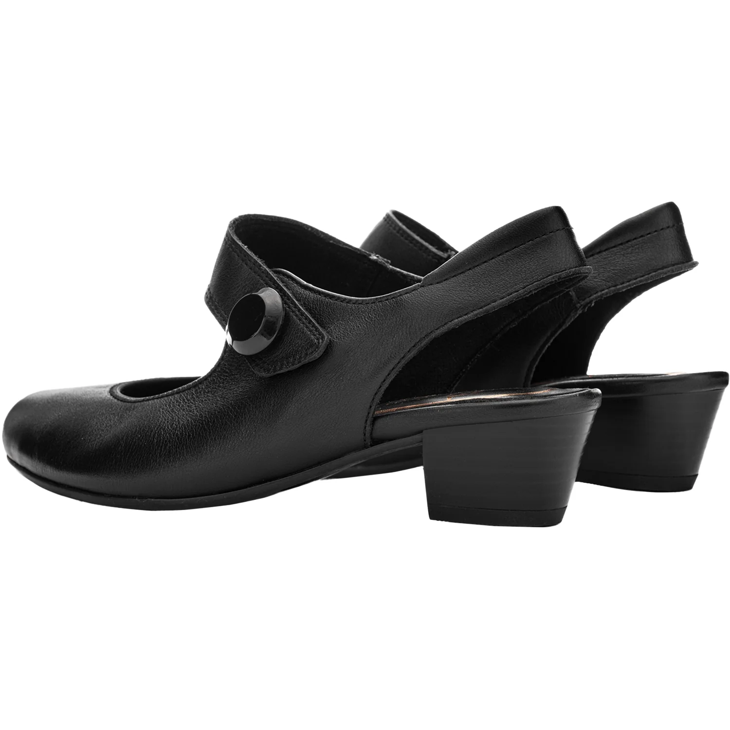 Ara Calico 2 Sling Women's Dress Heels Black Calf Leather - Image 6