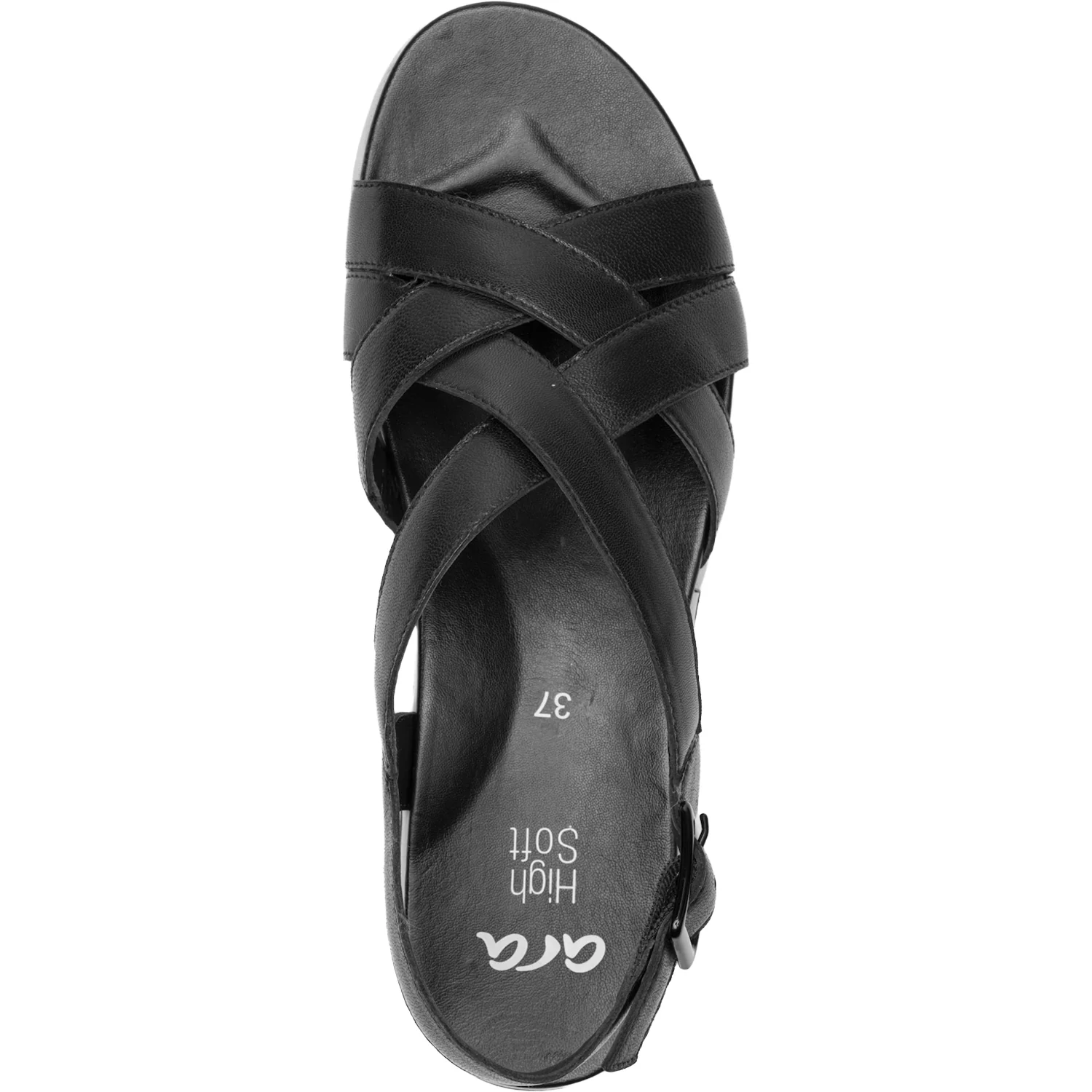 Ara Clearwater Women's Sandals Black Calf Leather - Image 2