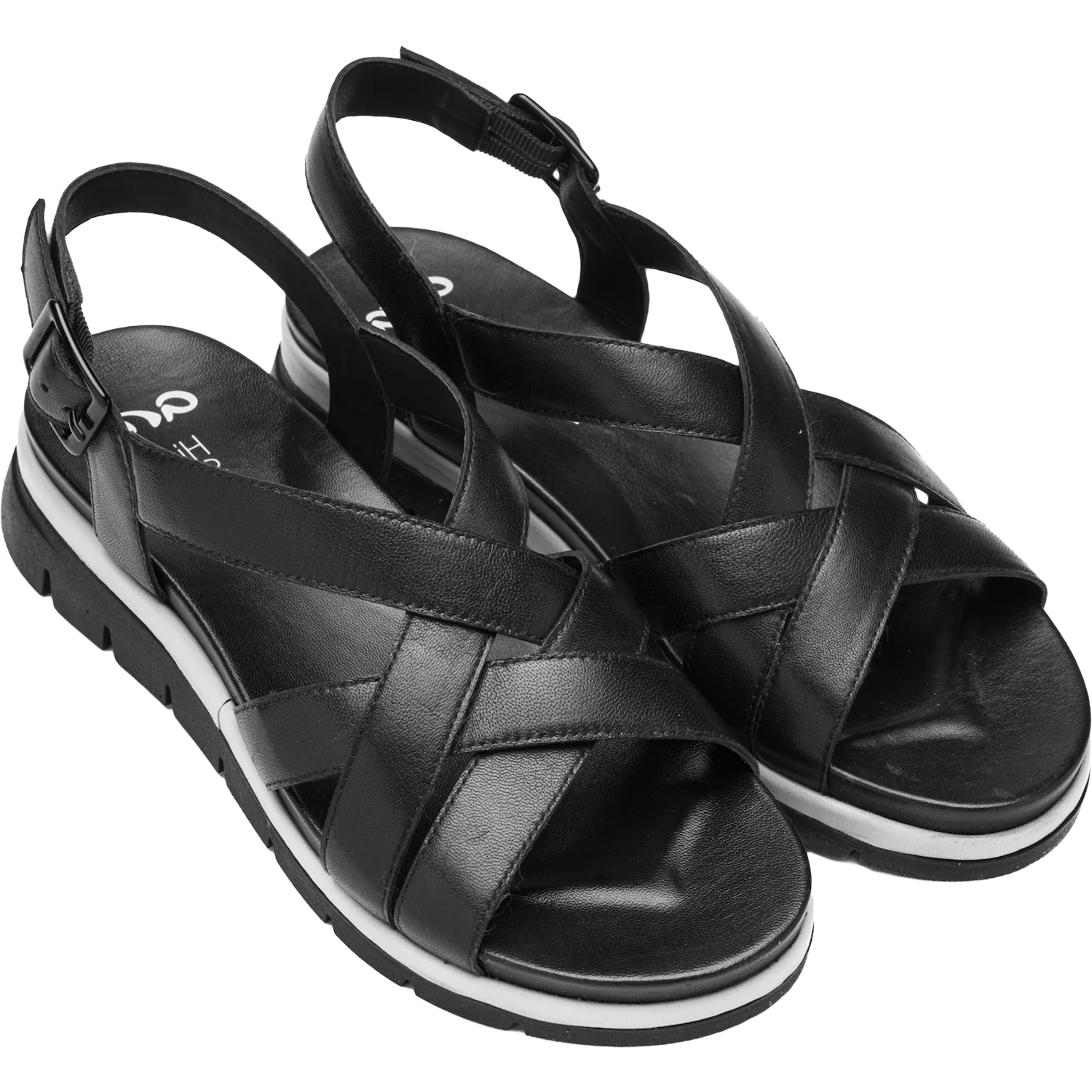 Ara Clearwater Women's Sandals Black Calf Leather - Image 8