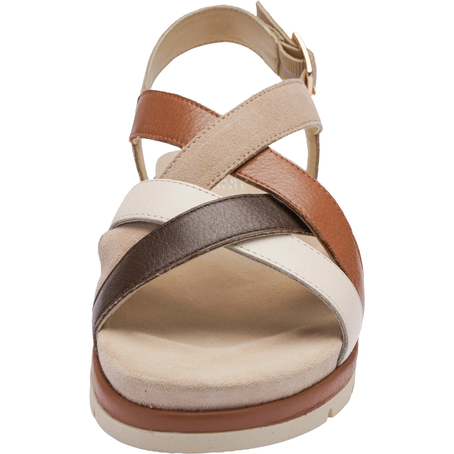 Ara Clearwater Women's Sandals Cream/Mousse/Mocca Calf/Shell Suede - Image 7