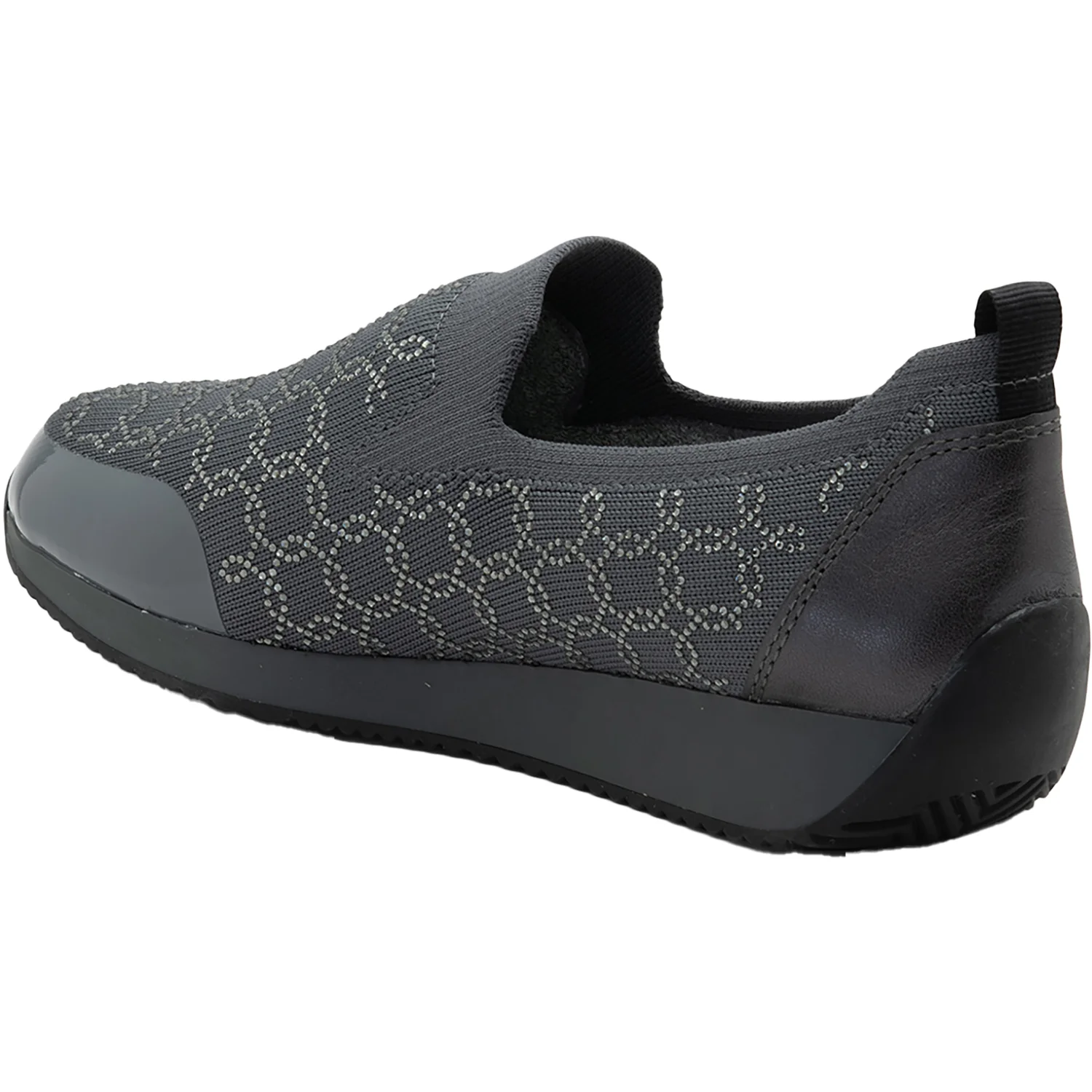 Ara Layton II Women's Slip Ons Graphite Wovenstretch - Image 3