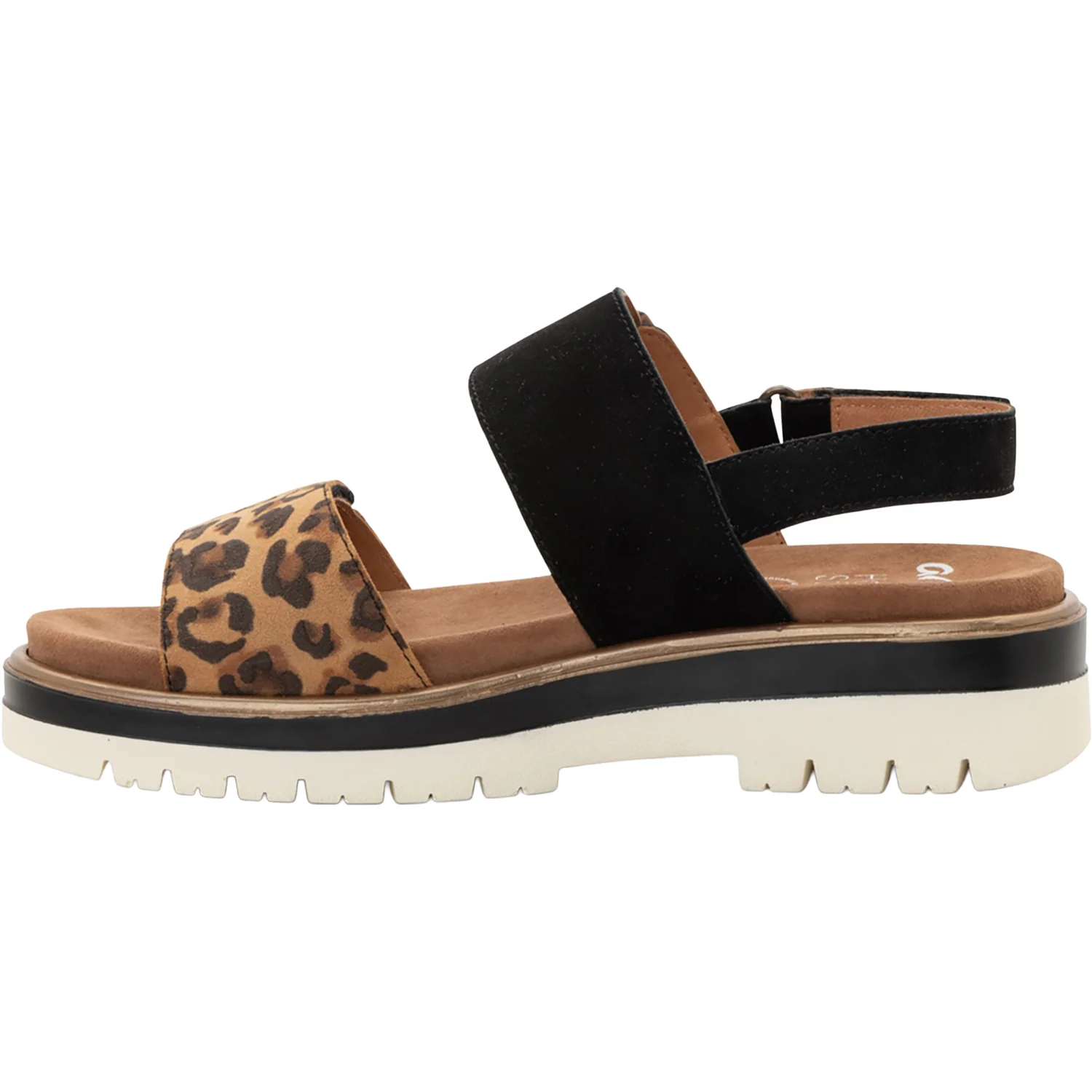 Ara Marbella Women's Sandals Nature Leo Print /Black Kid Suede - Image 3