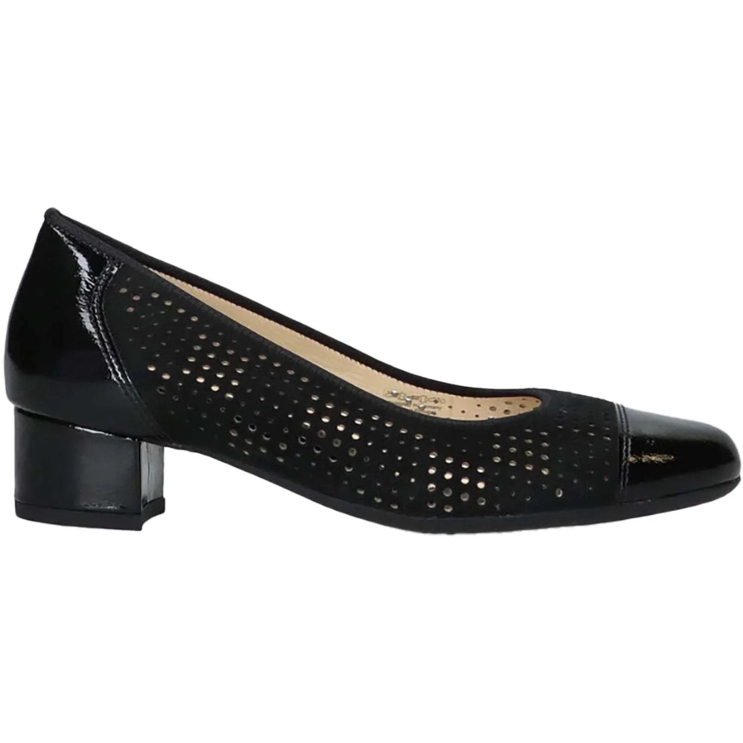 Ara Nonie 3 Women's Shoes Black Patent/Kid Suede