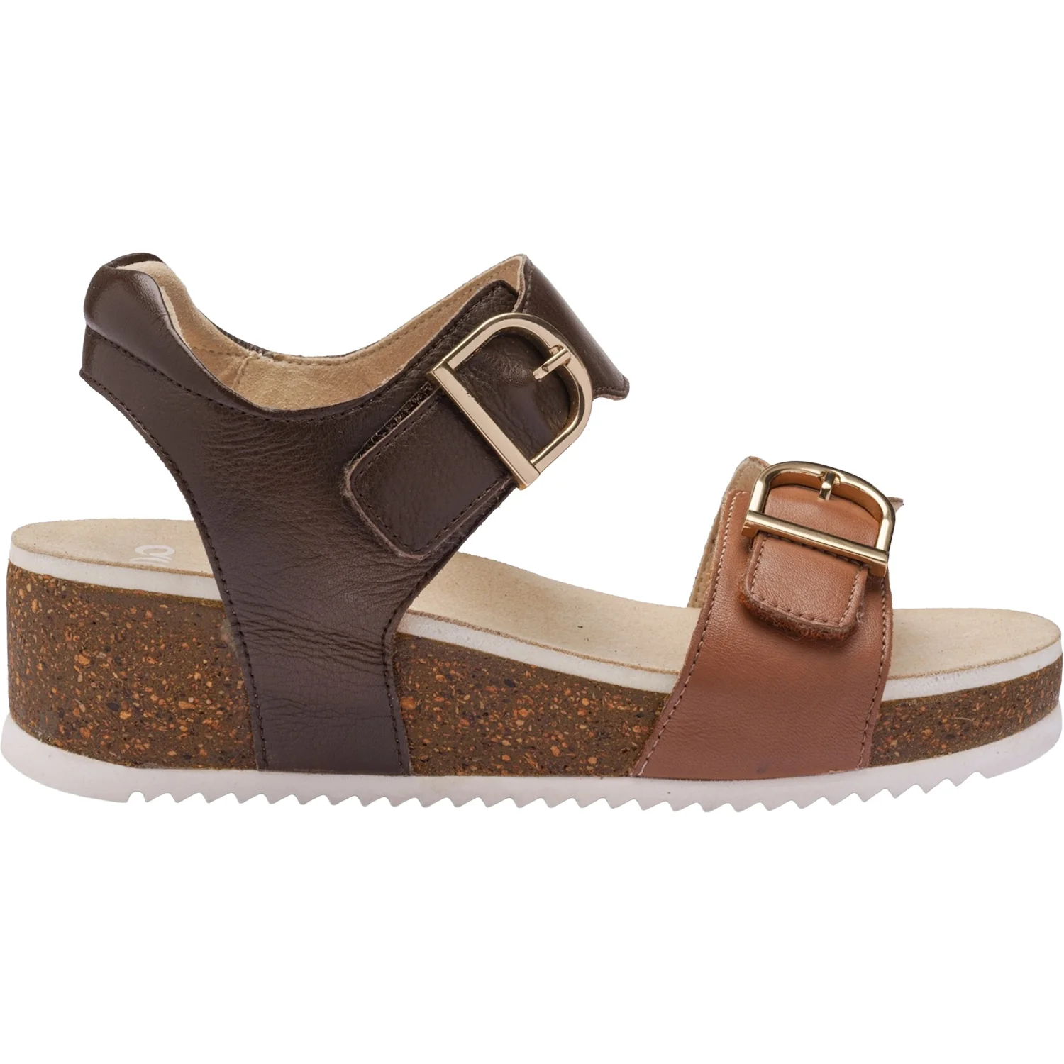 Ara Nova Women's Wedge Sandals Mousse/Mocha Calf