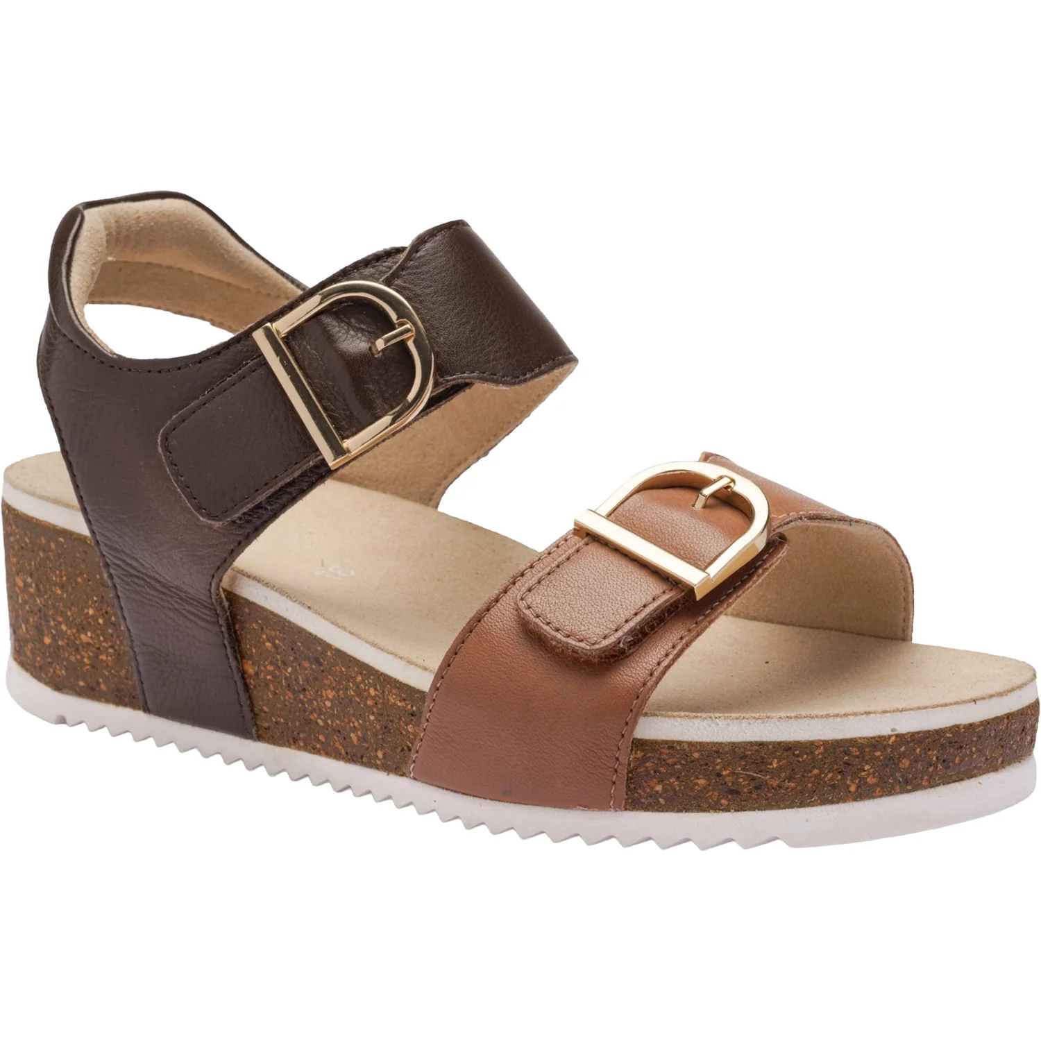 Ara Nova Women's Wedge Sandals Mousse/Mocha Calf - Image 5