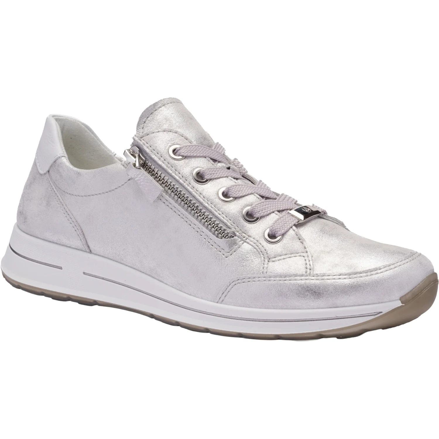 Ara Oleanna Women's Sporty Lace Up Shoes Dusty Nuvolakid/White Calf - Image 5