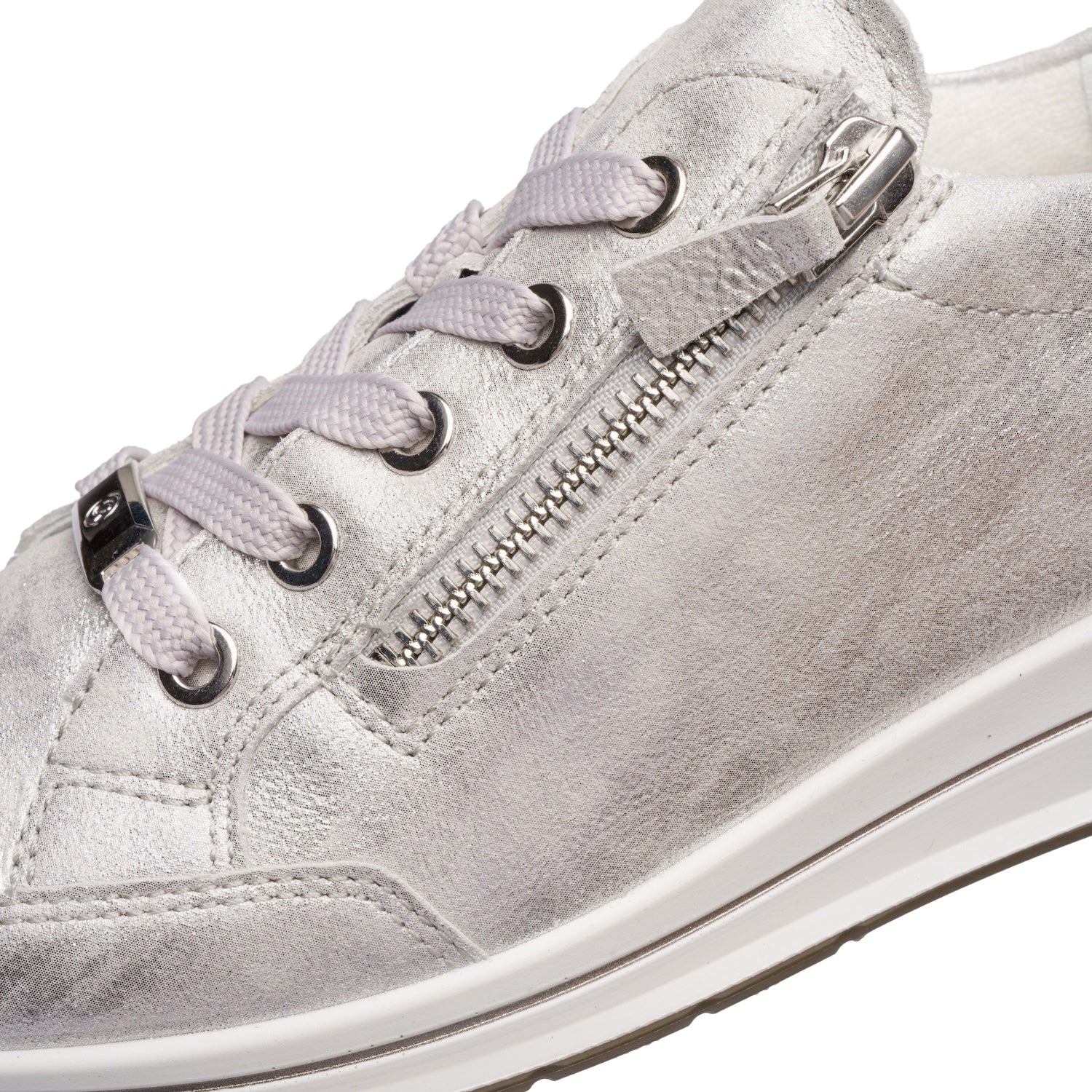 Ara Oleanna Women's Sporty Lace Up Shoes Dusty Nuvolakid/White Calf - Image 7