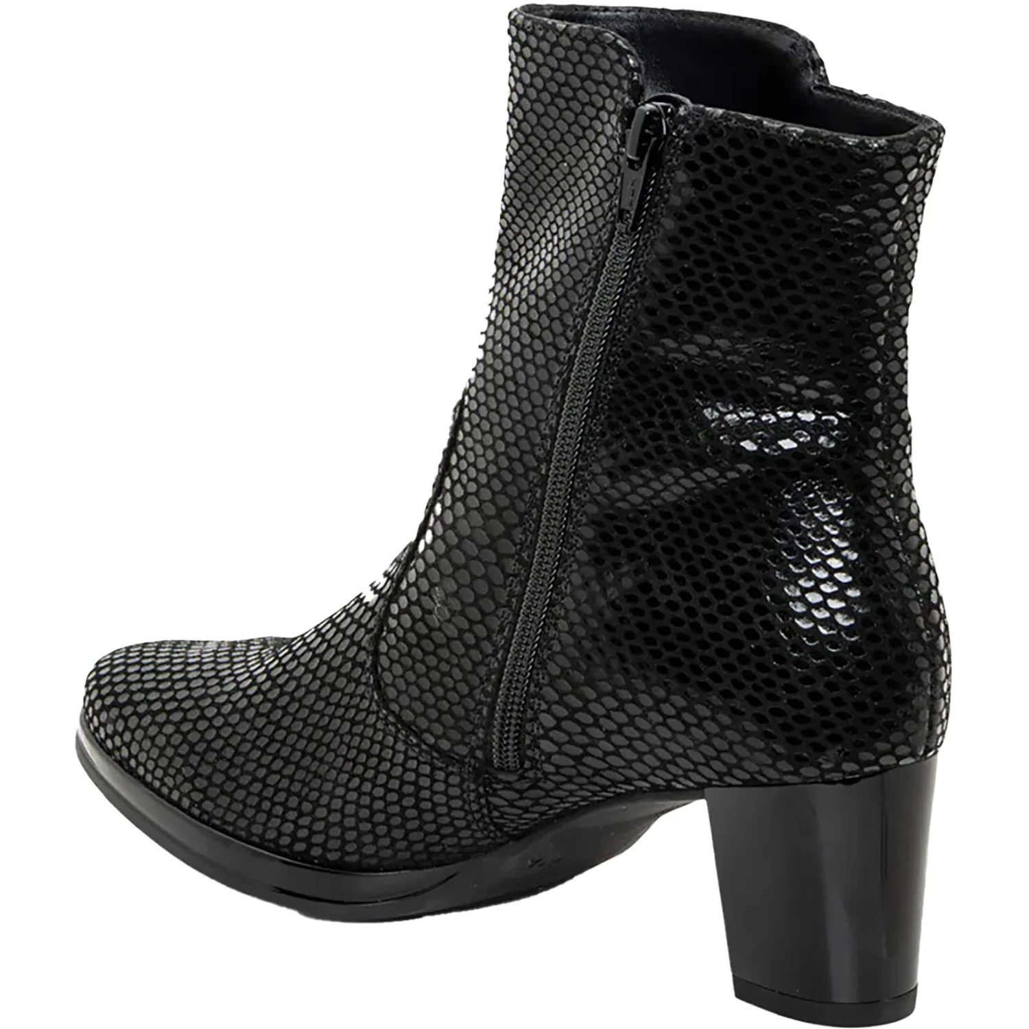 Ara Osmanthus Women's Mid Boots Black Snake Print - Image 3