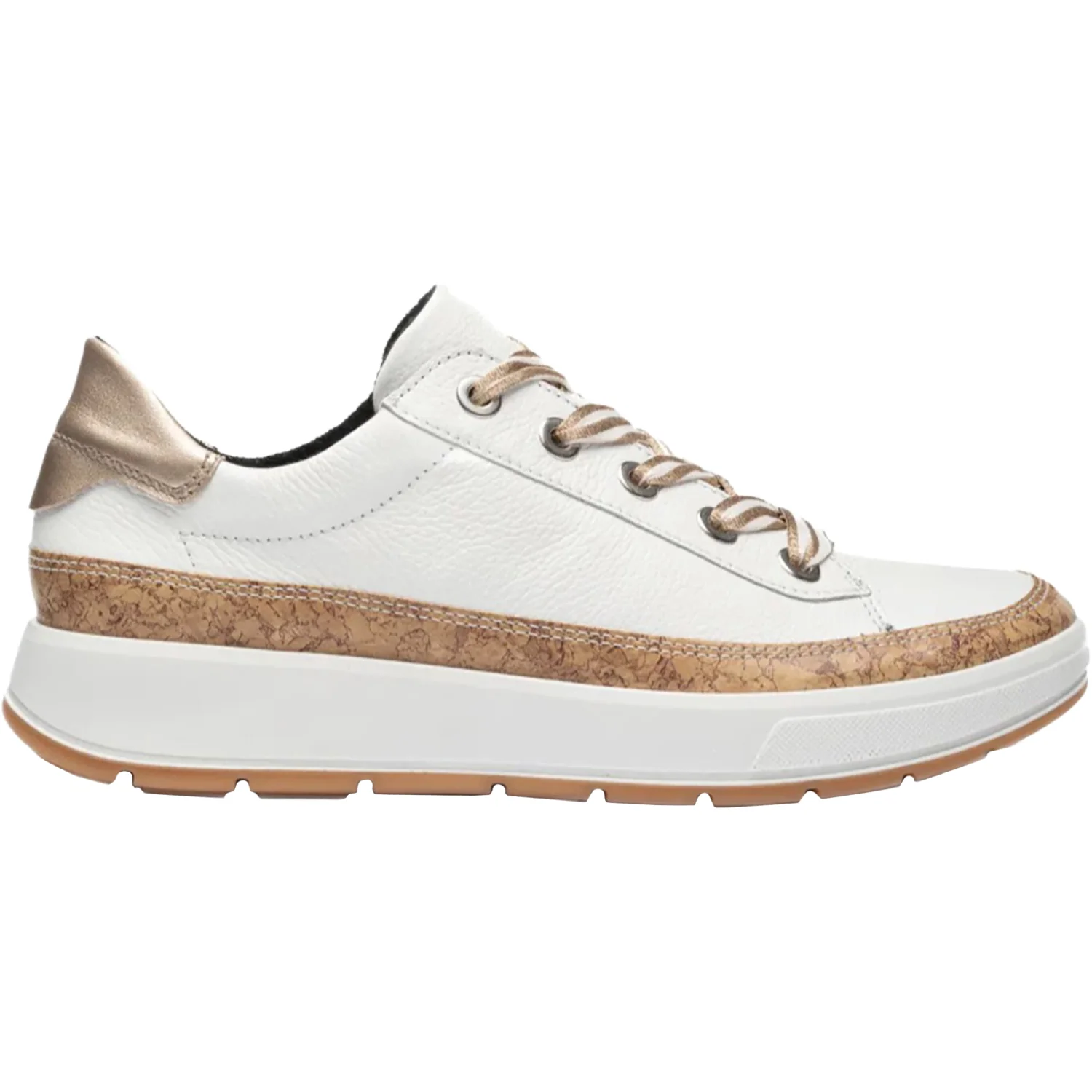 Ara Rem Women's Sporty Lace Up Shoes Natural/White/Sand