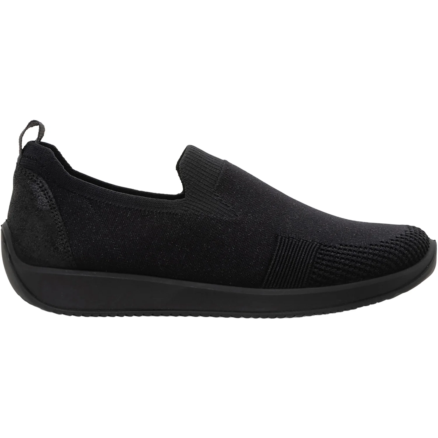 Ara Leena 3 Women's Athletic Shoes & Athleisure Slip Ons Black/Black Metallic Wovenstretch
