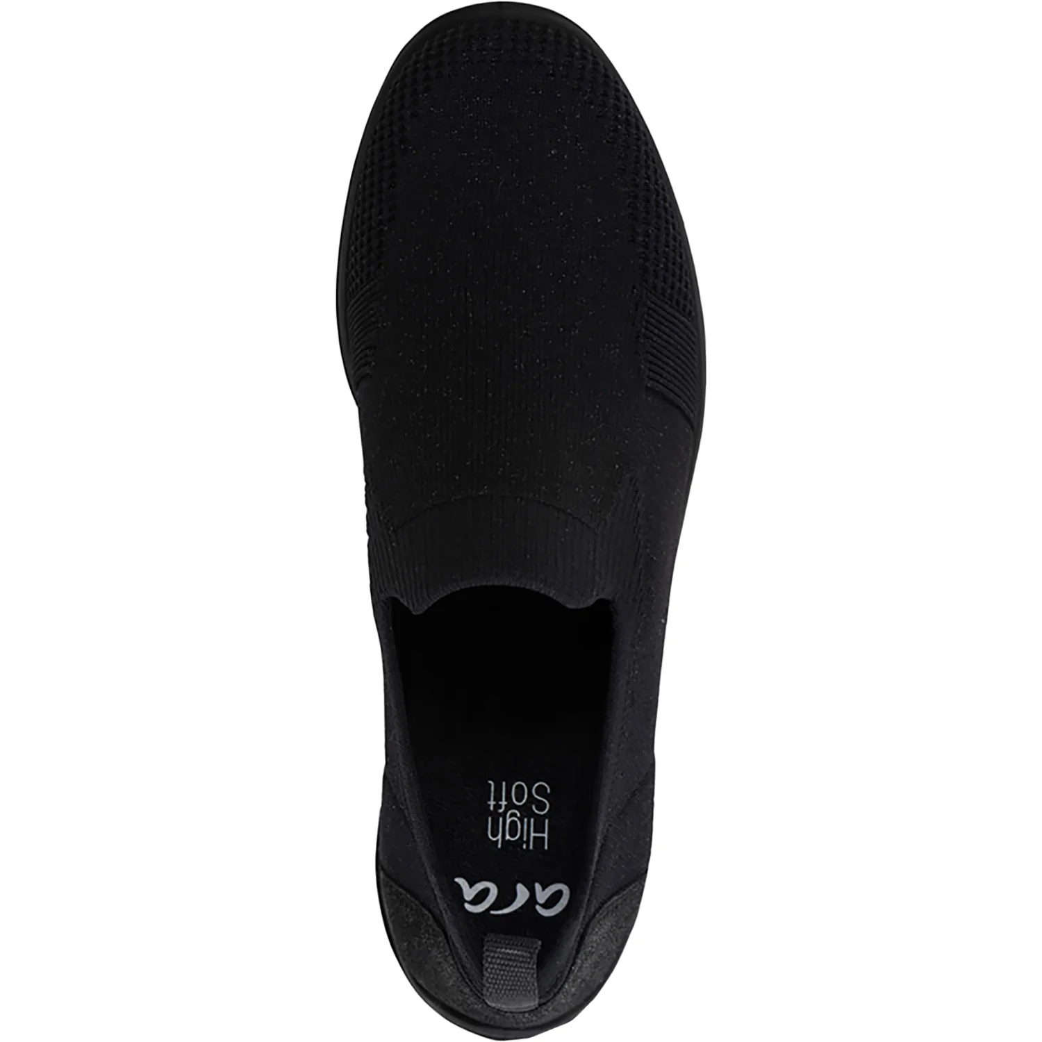 Ara Leena 3 Women's Athletic Shoes & Athleisure Slip Ons Black/Black Metallic Wovenstretch - Image 2