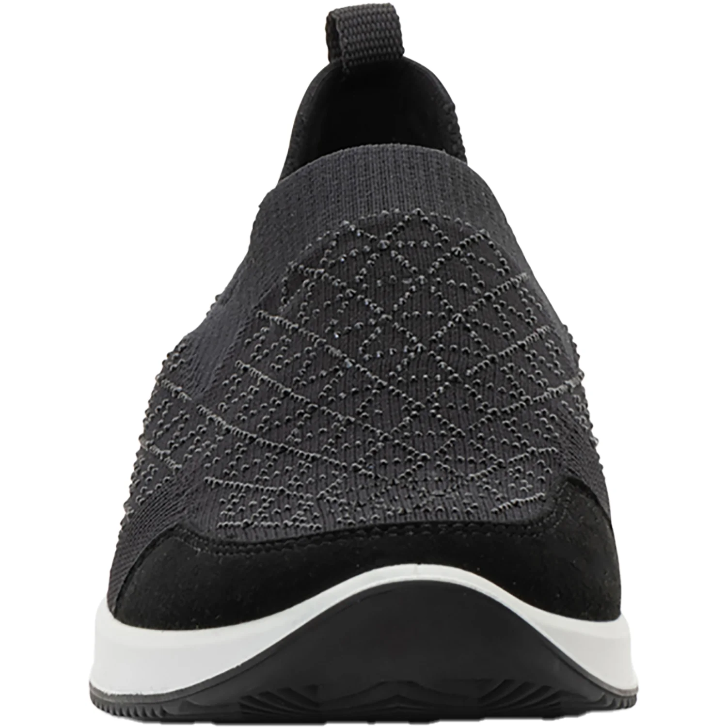 Ara Lisbon Wovenstretch With Sparkle Women's Athletic Athleisure Shoes Slip Ons Black/White - Image 6