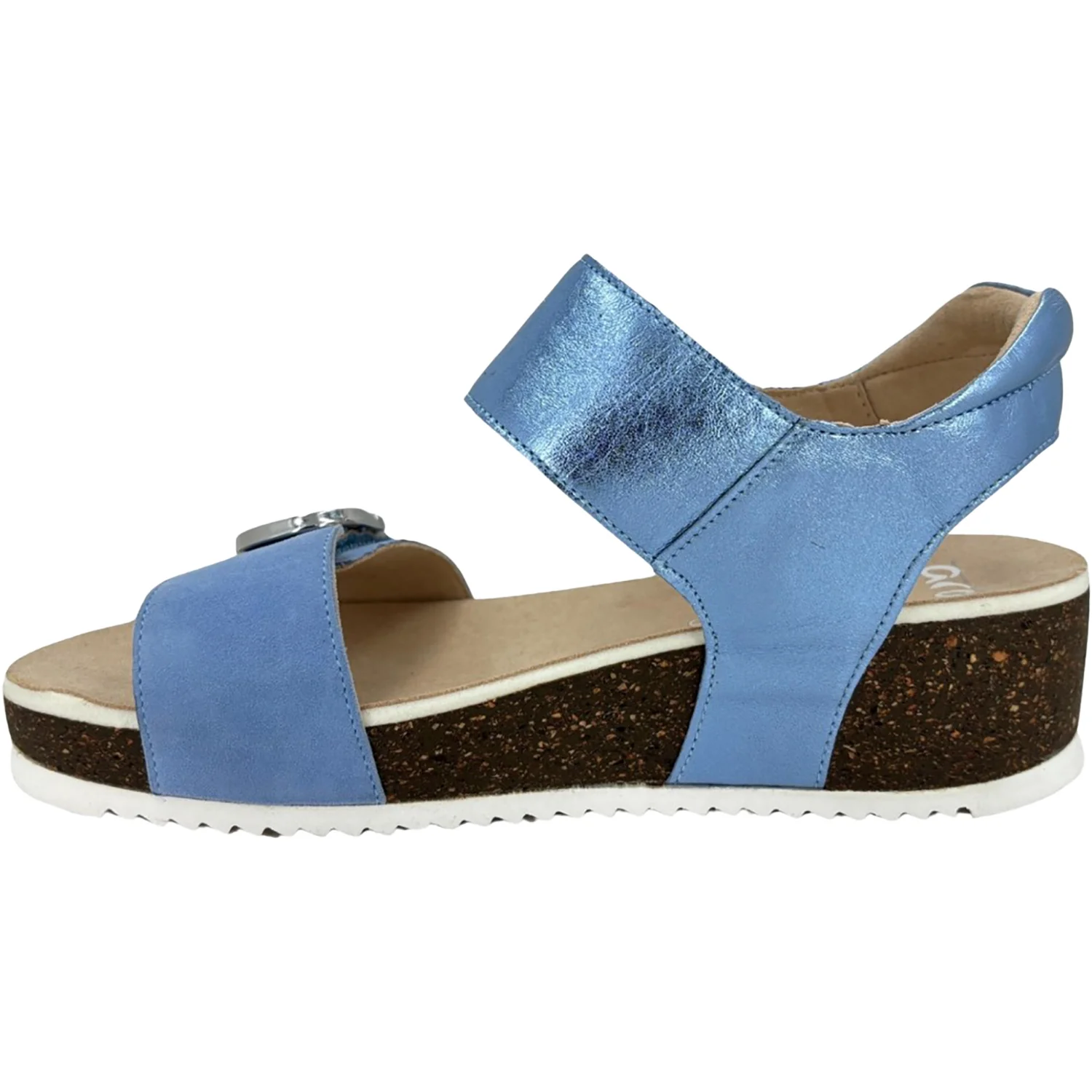 Ara Nova Women's Wedge Sandals Azure/Sky Blue - Image 3