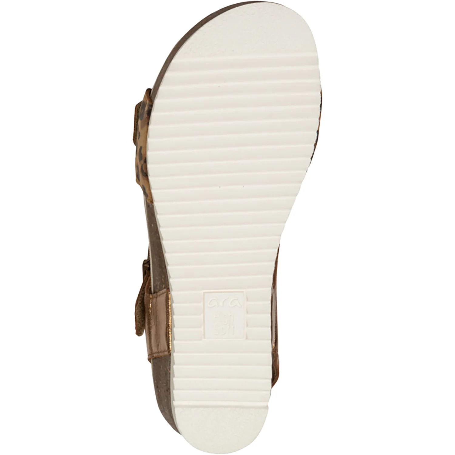 Ara Nova Women's Wedge Sandals Leopard/Whiskey Metallic - Image 4