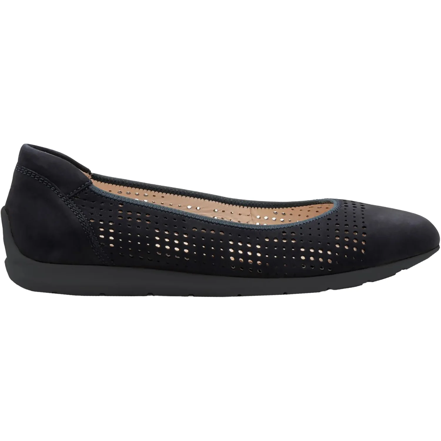 Ara Sarah Perf Women's Flats Black Nubuck
