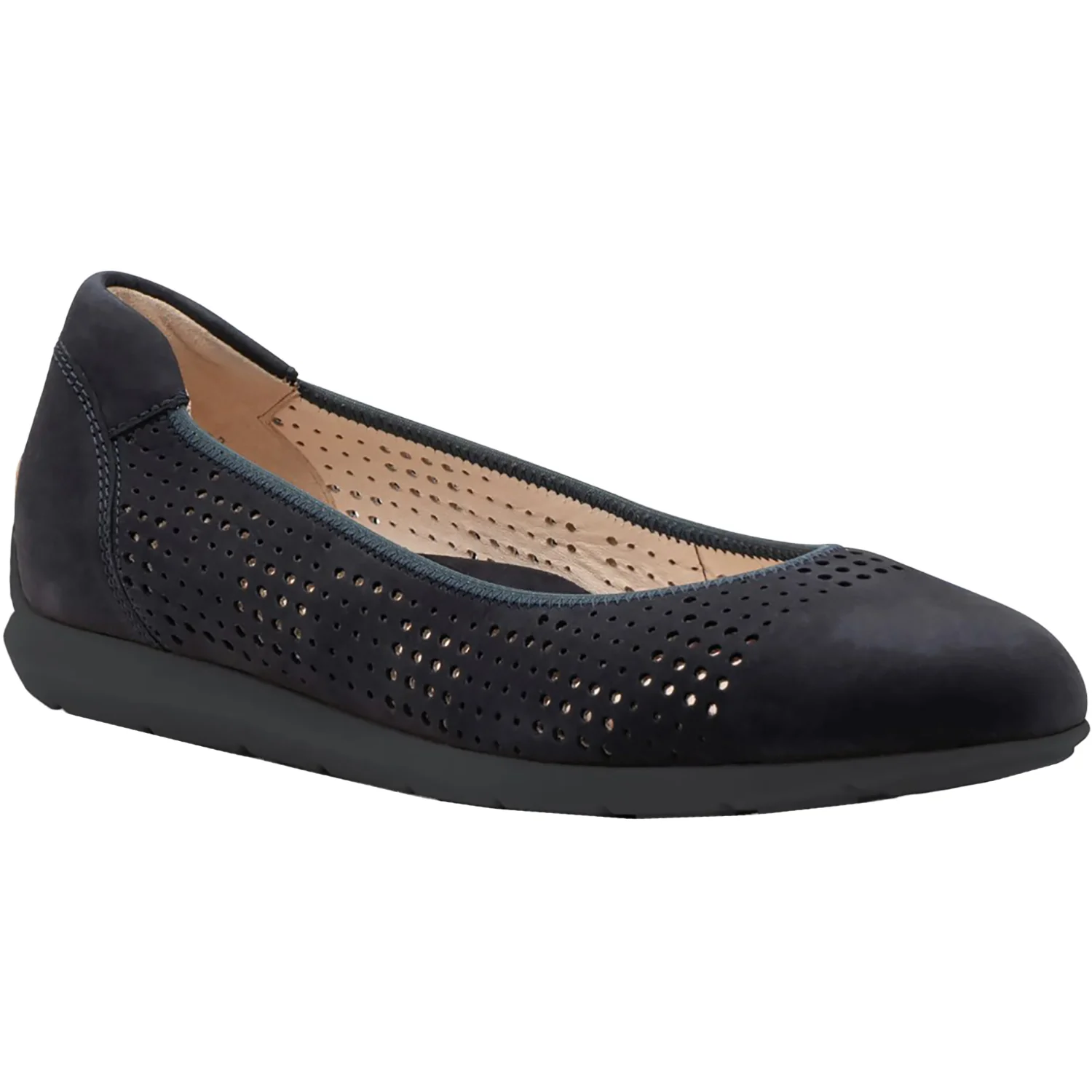 Ara Sarah Perf Women's Flats Black Nubuck - Image 5