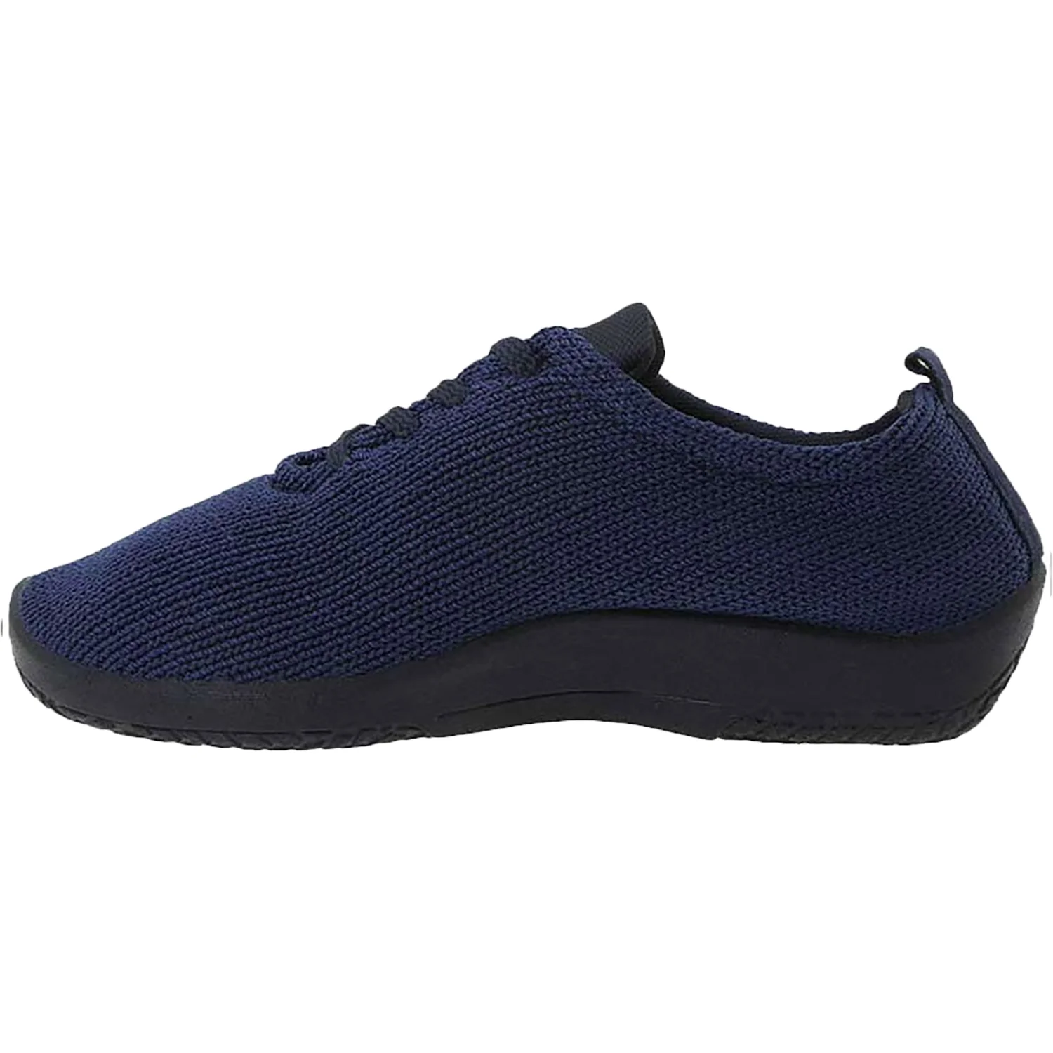 Arcopedico LS Women's Lace Up Shoes Navy Knit Fabric - Image 3