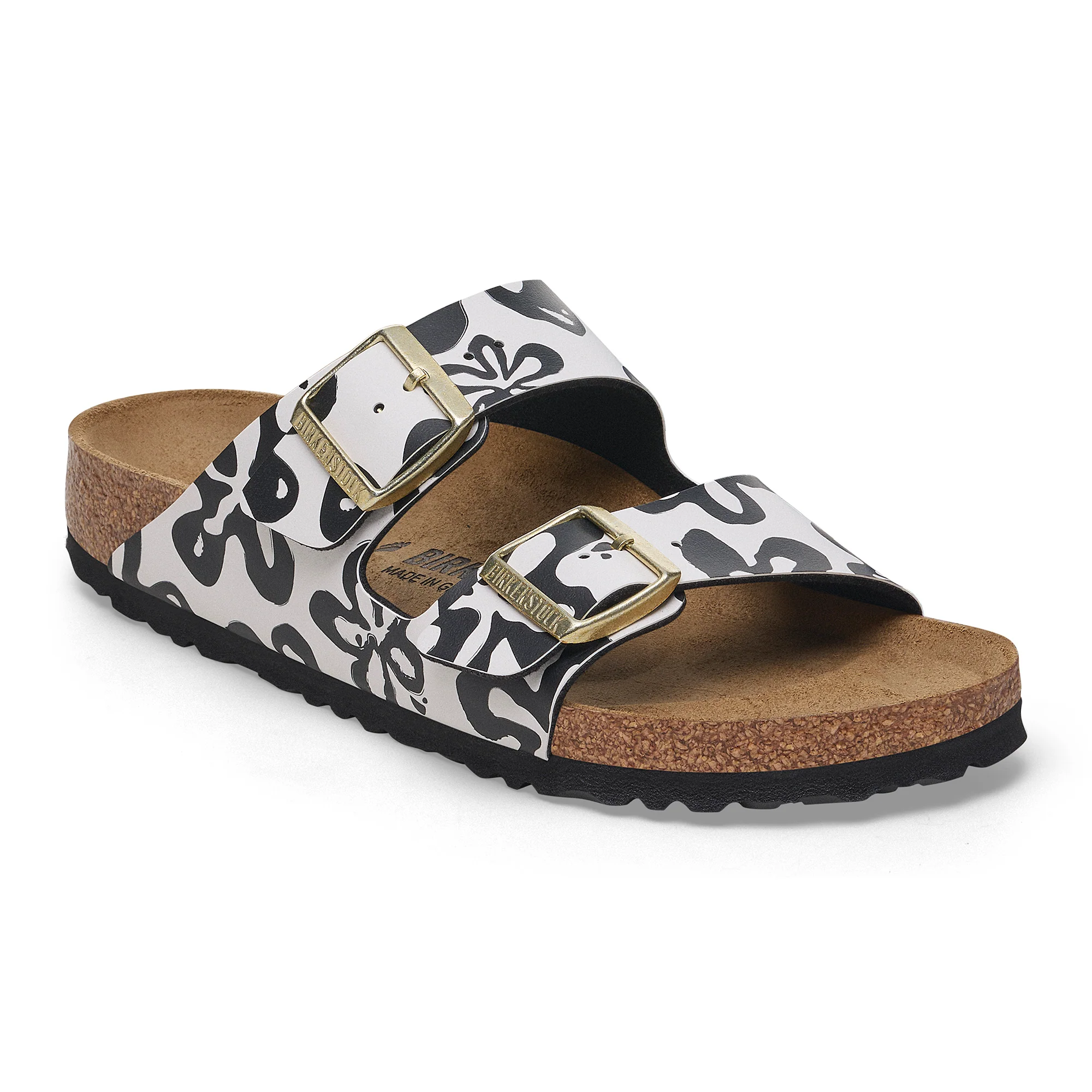 Arizona Birko-Flor Women's Sandals Blooms White/Black