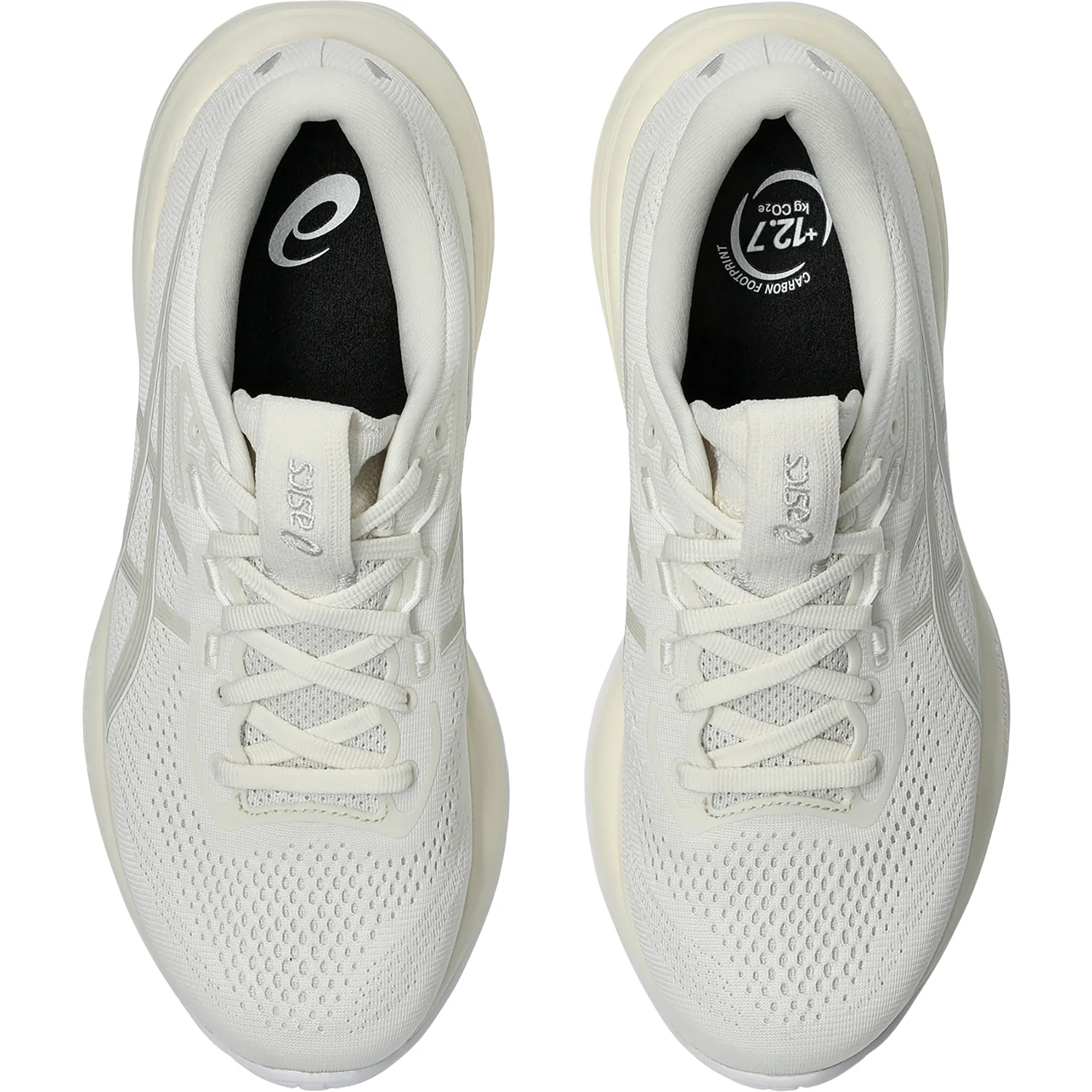 ASICS Gel-Cumulus 28 (Neutral Support) Women's Athletic Shoes Cream/Glacier Grey - Image 2