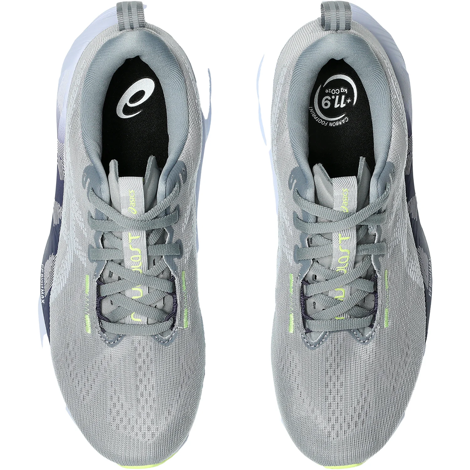 ASICS Novablast 5 (Neutral Support) Women's Athletic Shoes Gravel/Blue Fade - Image 2