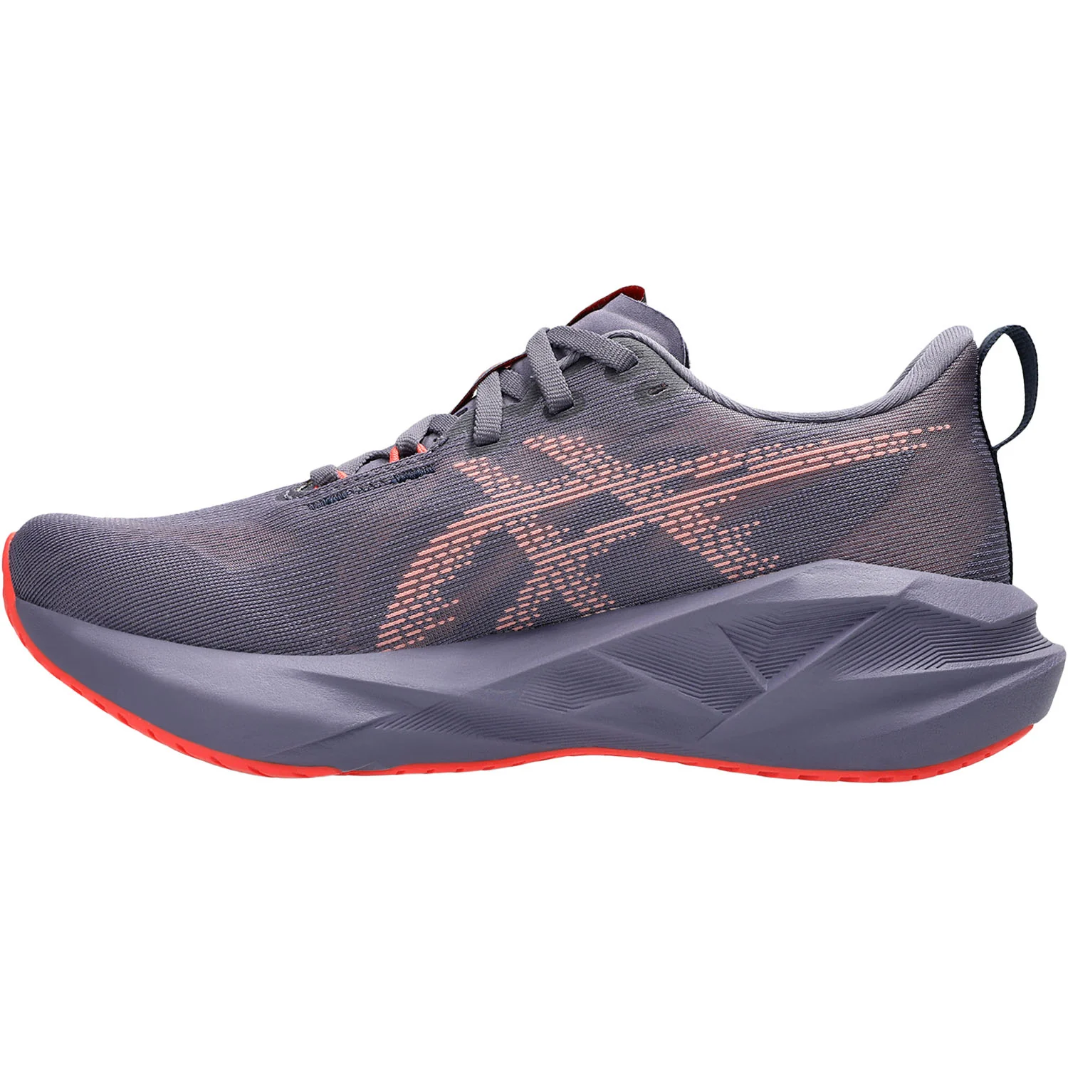 ASICS Novablast 5 (Neutral Support) Women's Athletic Shoes Greyish Purple/Coral Reef - Image 3