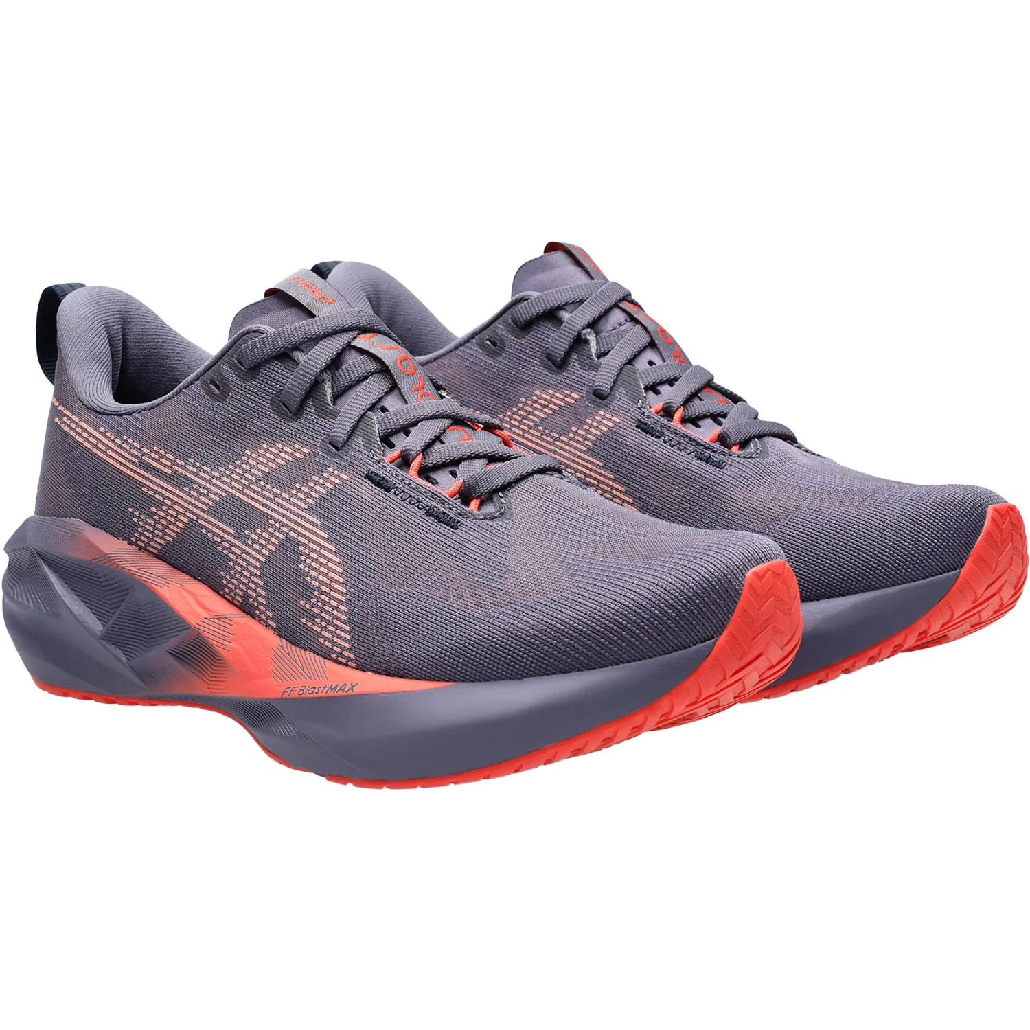 ASICS Novablast 5 (Neutral Support) Women's Athletic Shoes Greyish Purple/Coral Reef - Image 5