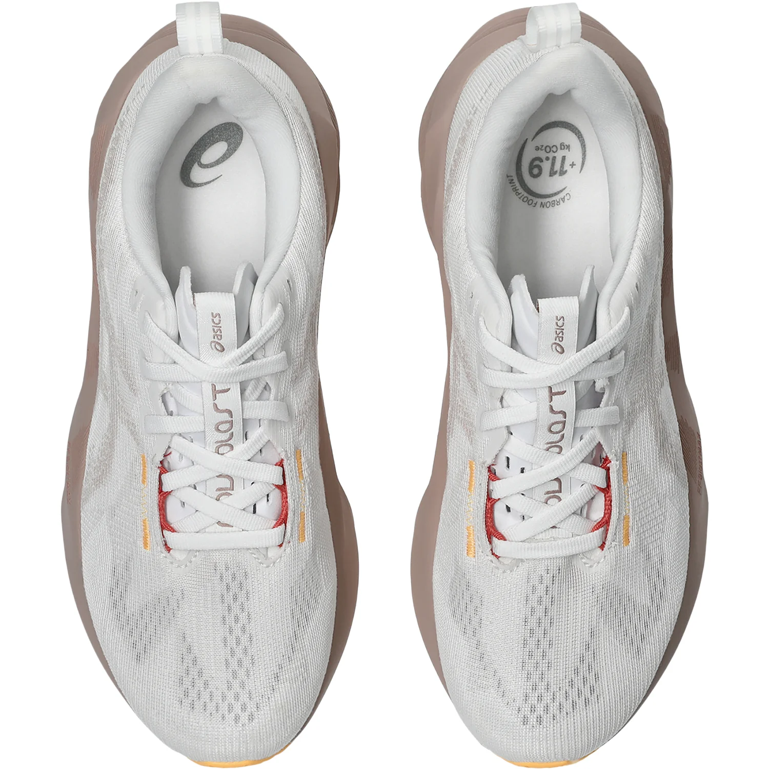 ASICS Novablast 5 (Neutral Support) Women's Athletic Shoes White/Fawn - Image 2