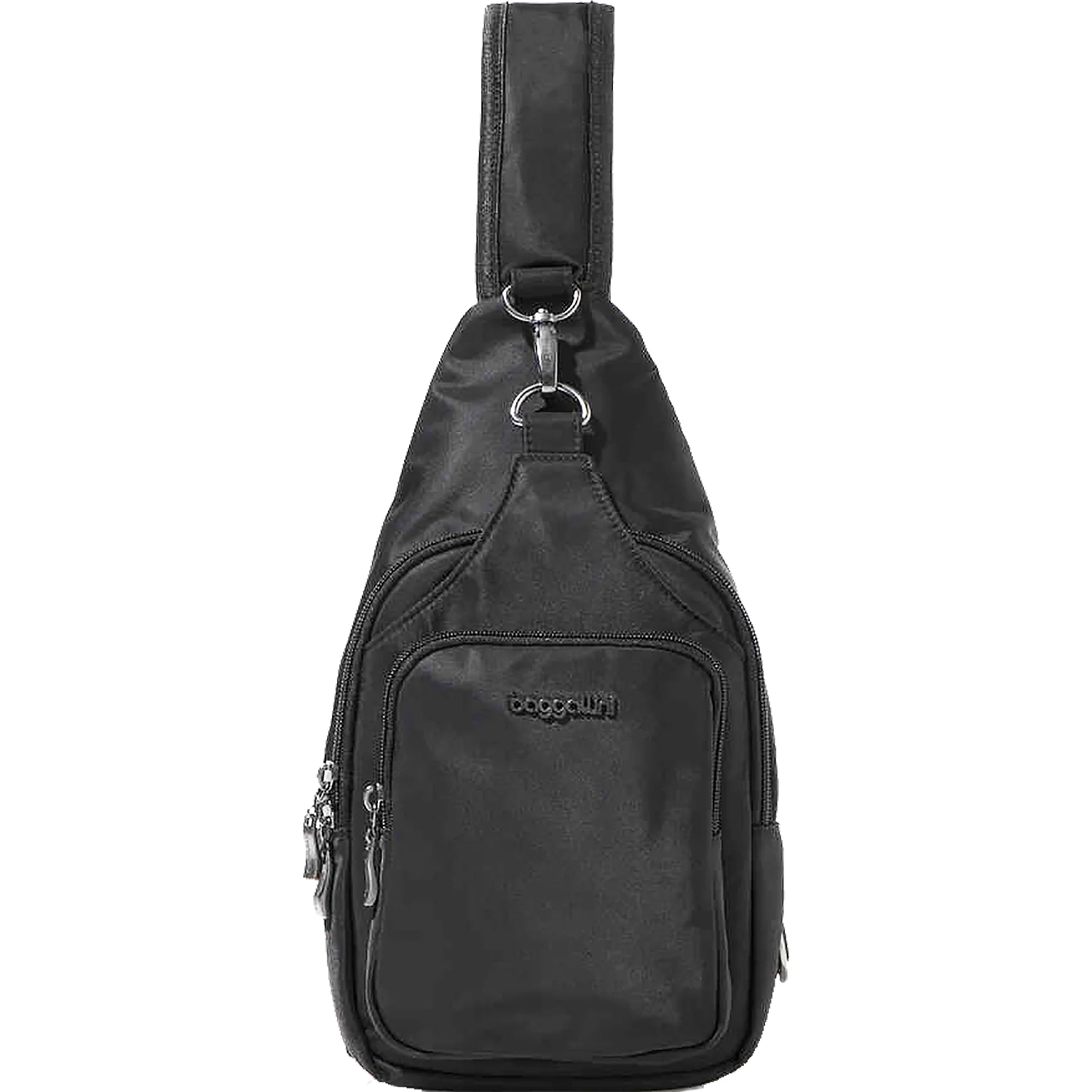 Baggallini Central Park Sling Handbag Black Nylon