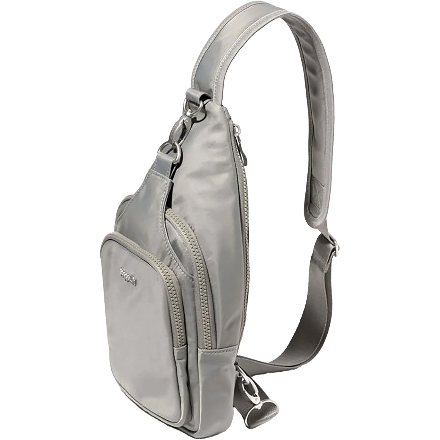 Baggallini Central Parl Sling Handbags Steel Grey Twill Nylon - Image 3