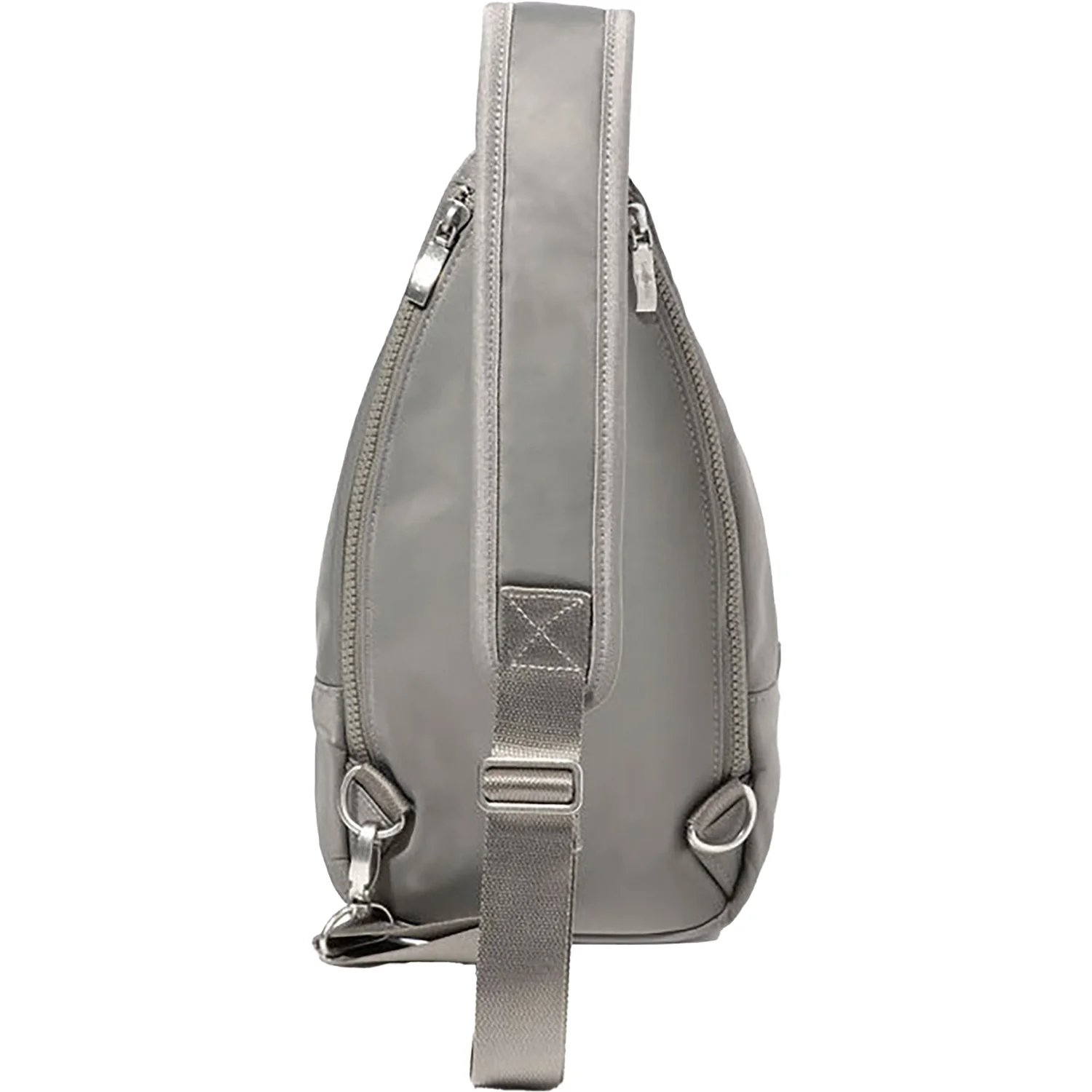 Baggallini Central Parl Sling Handbags Steel Grey Twill Nylon - Image 4
