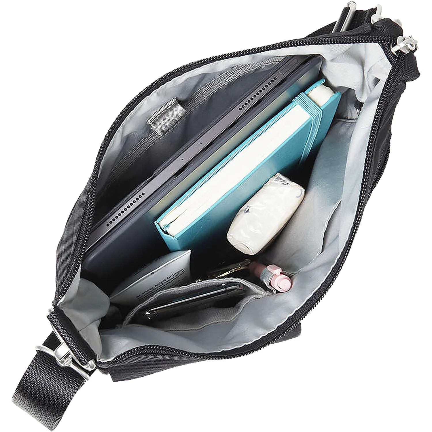 Baggallini Modern Everywhere Slim Crossbody Black Nylon - Image 3
