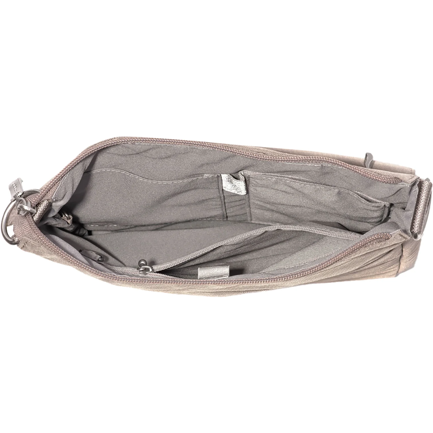 Baggallini Modern Everywhere Slim Crossbody Nylon Moonrock - Image 3
