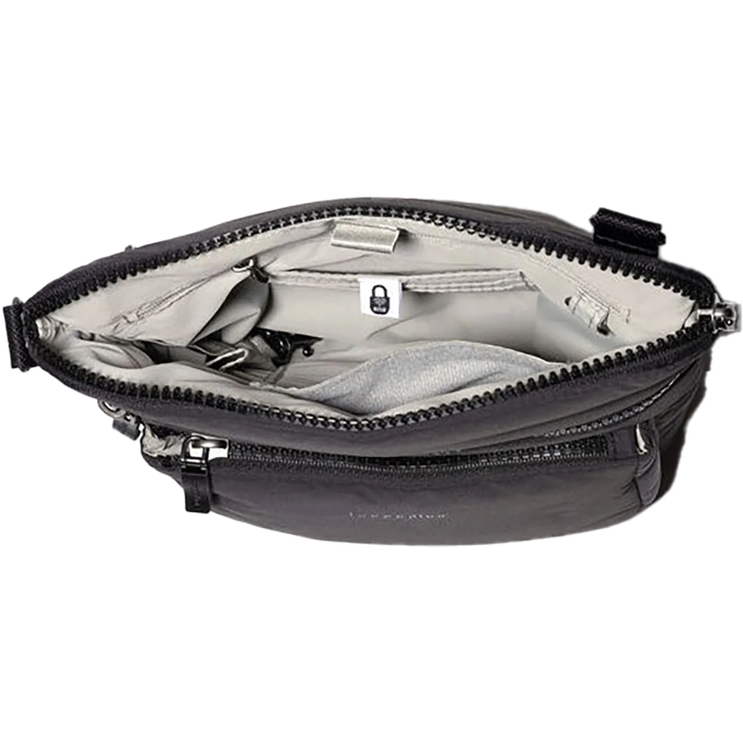 Baggallini Modern Pocket Crossbody Handbag Black Puff Synthetic - Image 2