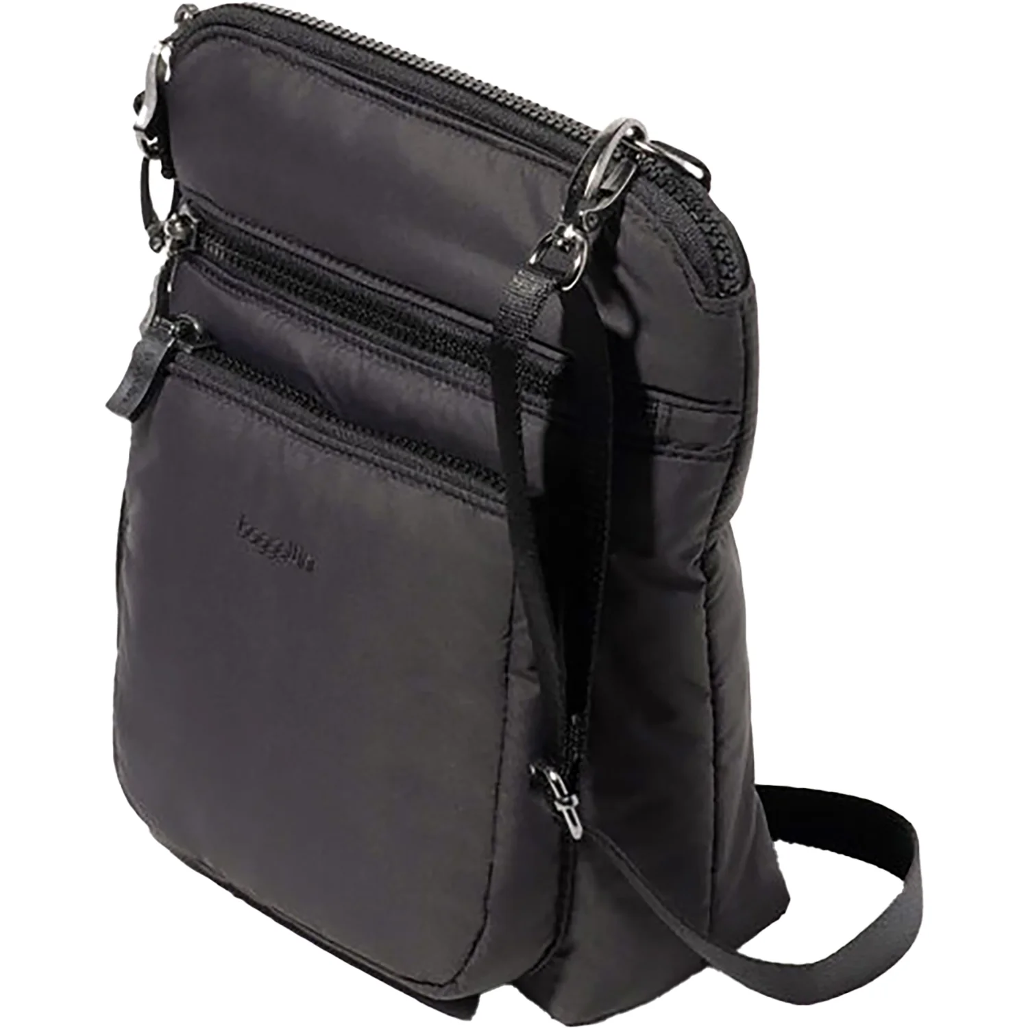 Baggallini Modern Pocket Crossbody Handbag Black Puff Synthetic - Image 3