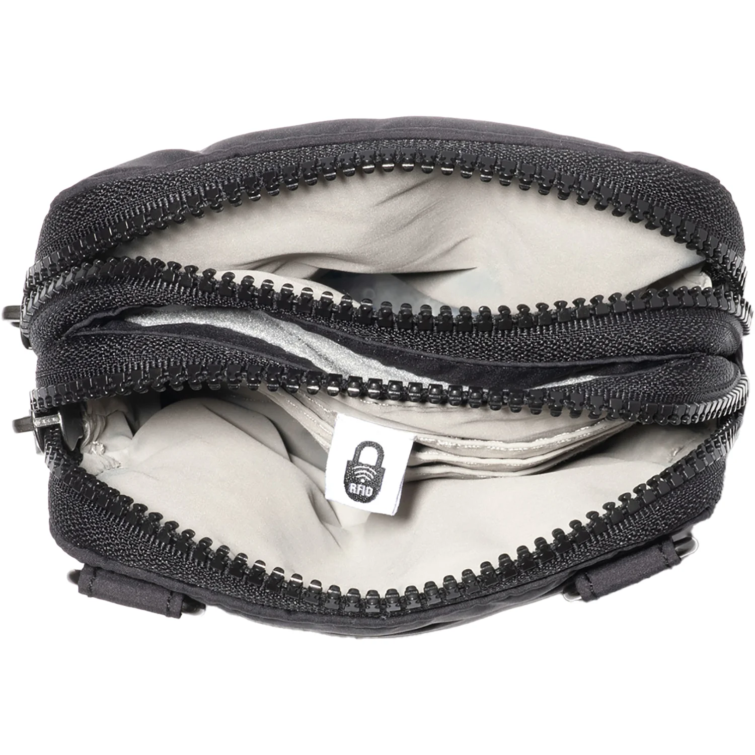 Baggallini Modern Take Two RFID Crossbody Handbag Black Puff - Image 3
