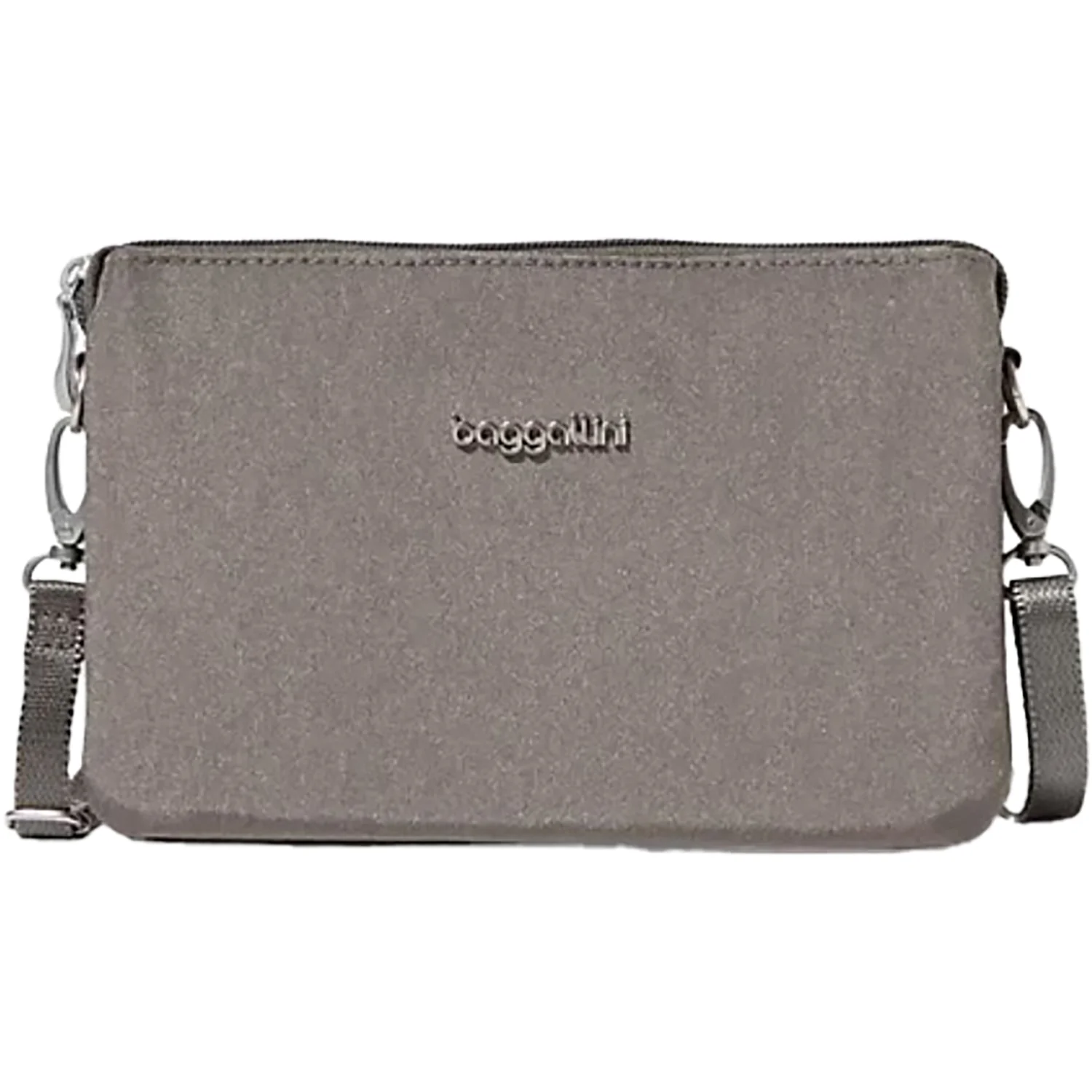 Baggallini The Only Mini Bag Handbag Sterling Shimmer Nylon