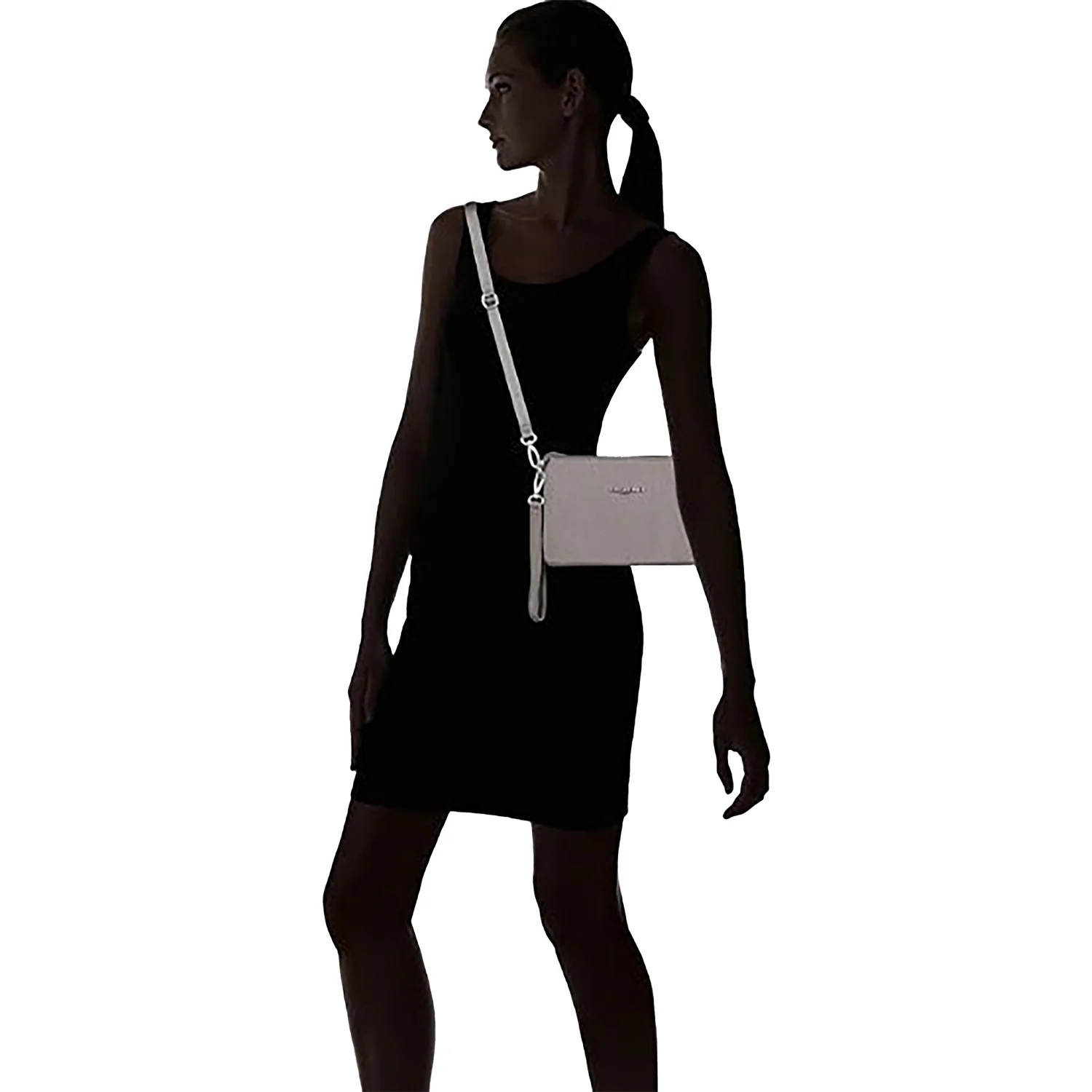 Baggallini The Only Mini Bag Handbag Sterling Shimmer Nylon - Image 5
