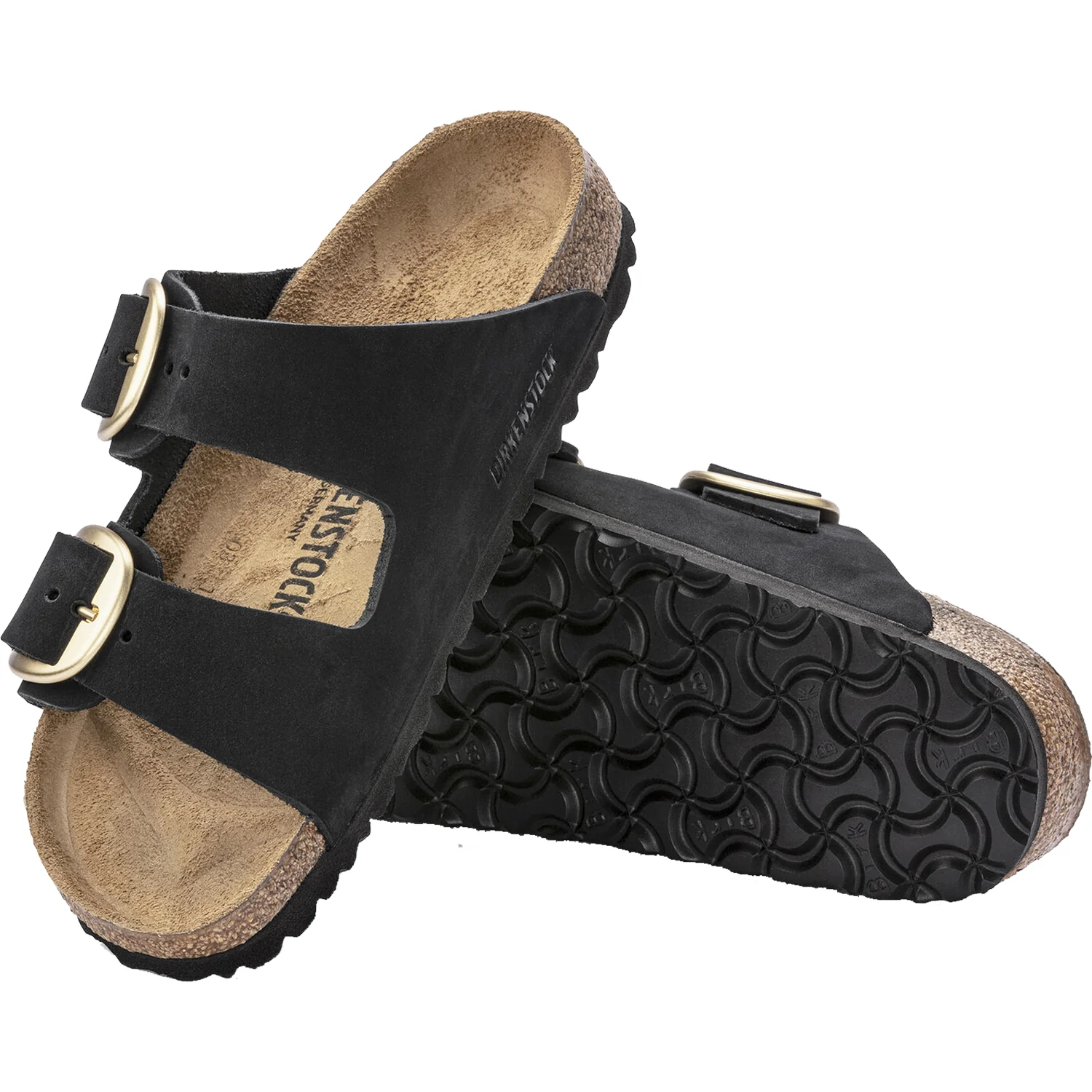 Birkenstock Arizona Big Buckle Women's Sandals Black Nubuck - Image 3