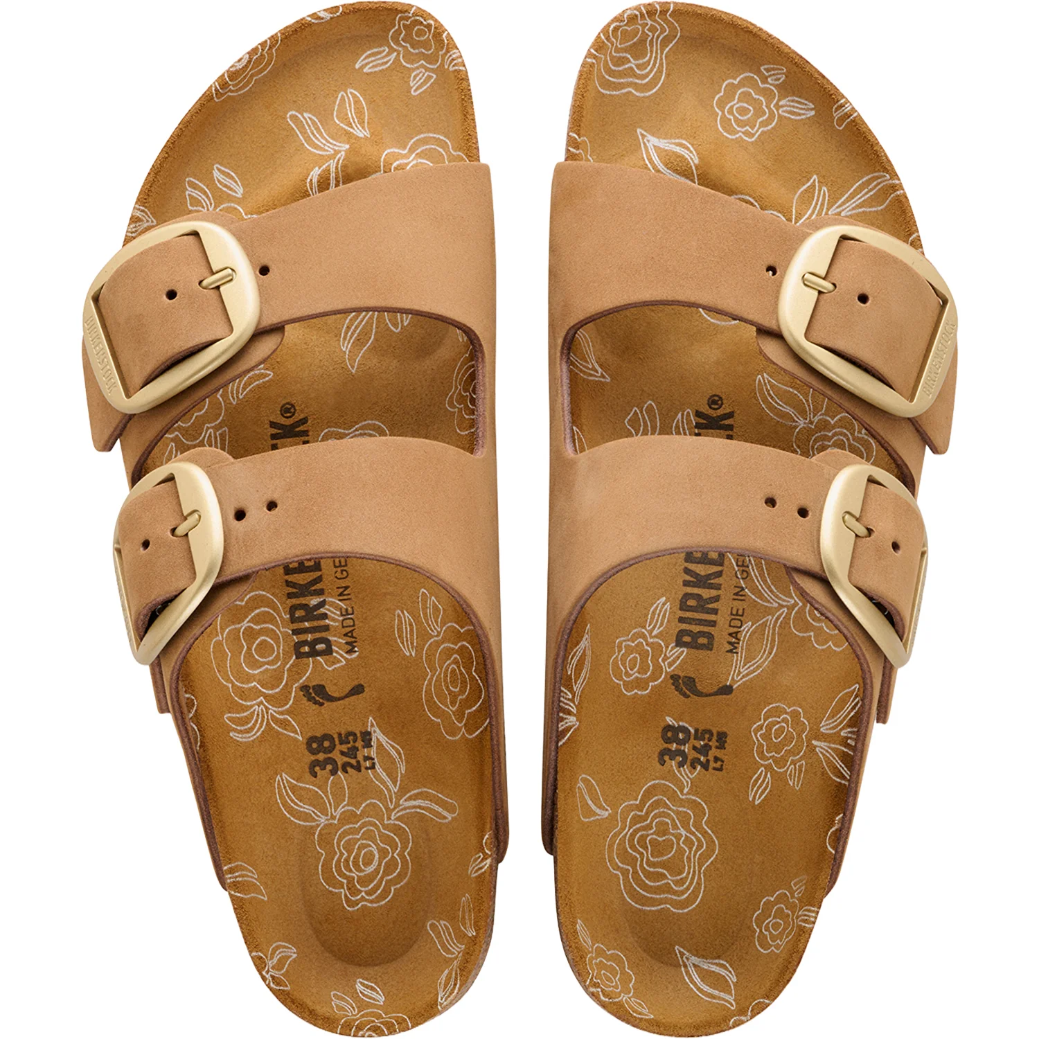 Birkenstock Arizona Big Buckle Women's Sandals Mink Nubuck - Image 2