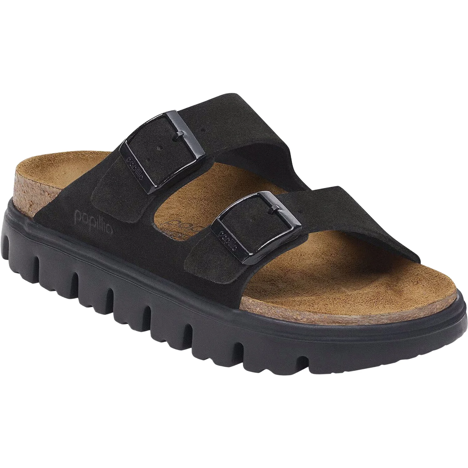 Birkenstock Arizona Chunky Women's Sandals Black Suede - Image 4