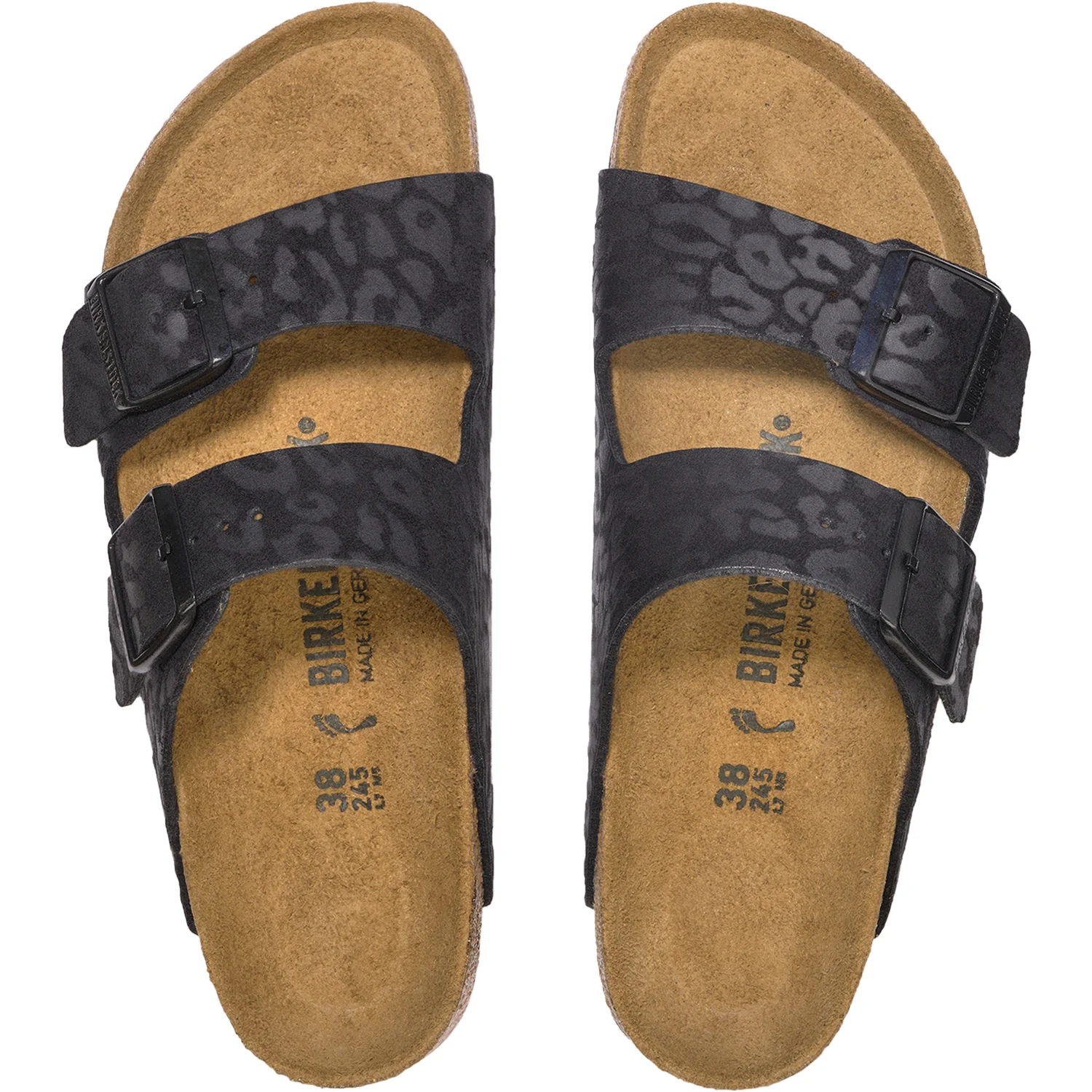 Birkenstock Arizona Leo Birkflor Women's Sandals Leo Black Birkoflor - Image 2