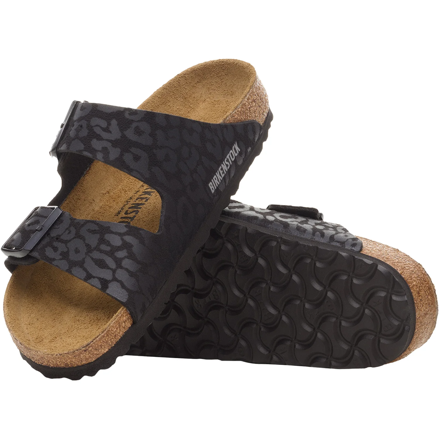 Birkenstock Arizona Leo Birkflor Women's Sandals Leo Black Birkoflor - Image 4