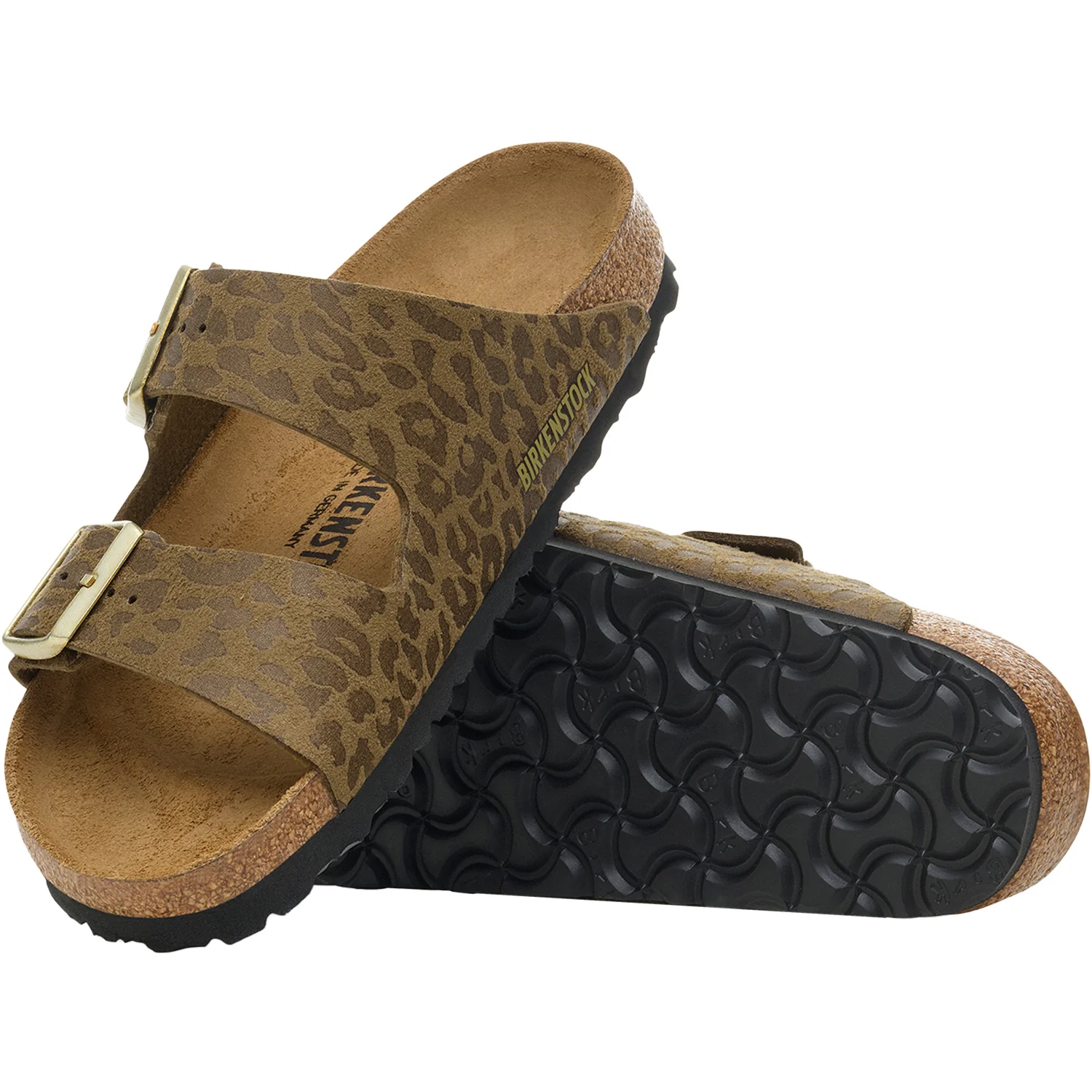 Birkenstock Arizona Women's Sandals Leo Khaki Birko-Flor - Image 3