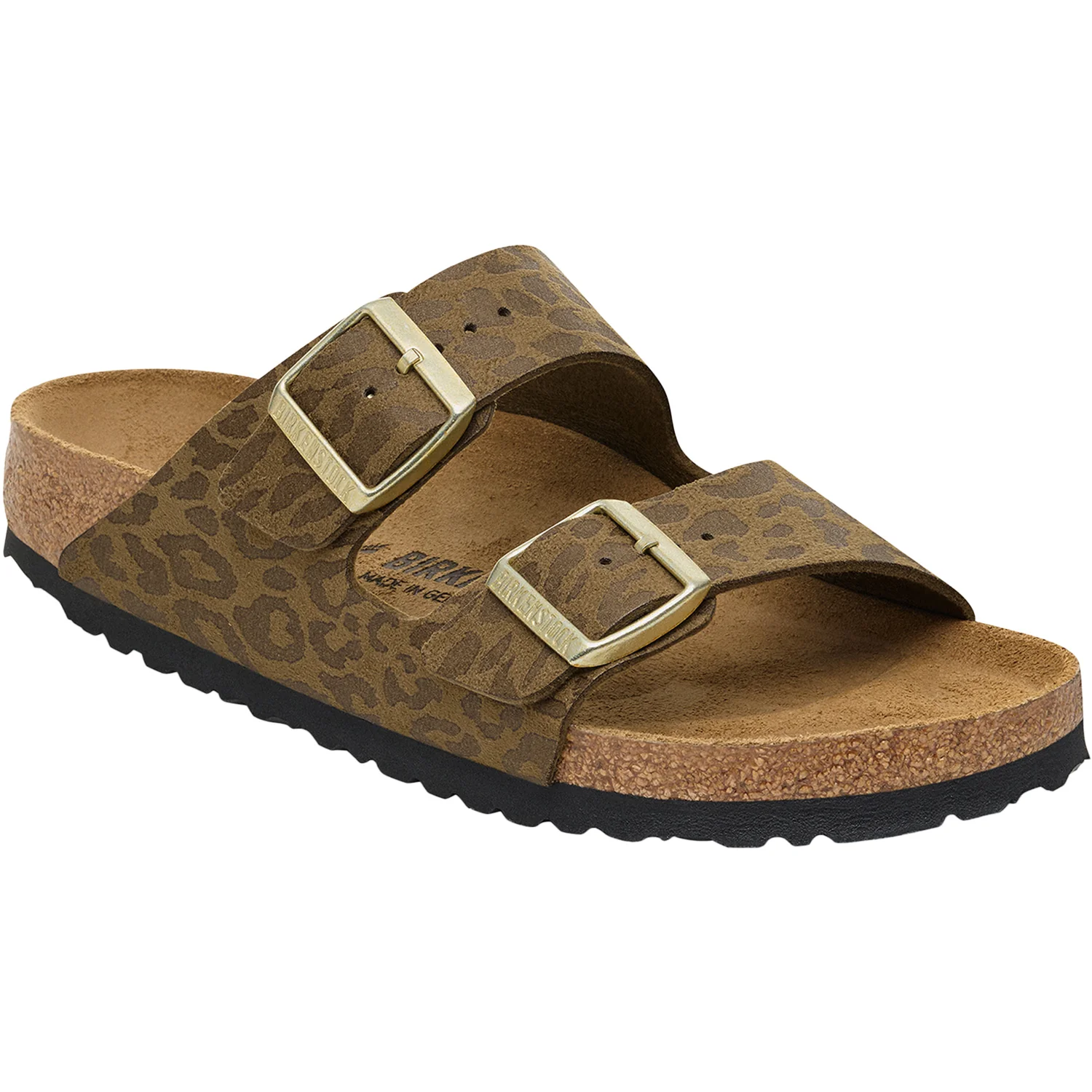 Birkenstock Arizona Women's Sandals Leo Khaki Birko-Flor - Image 4