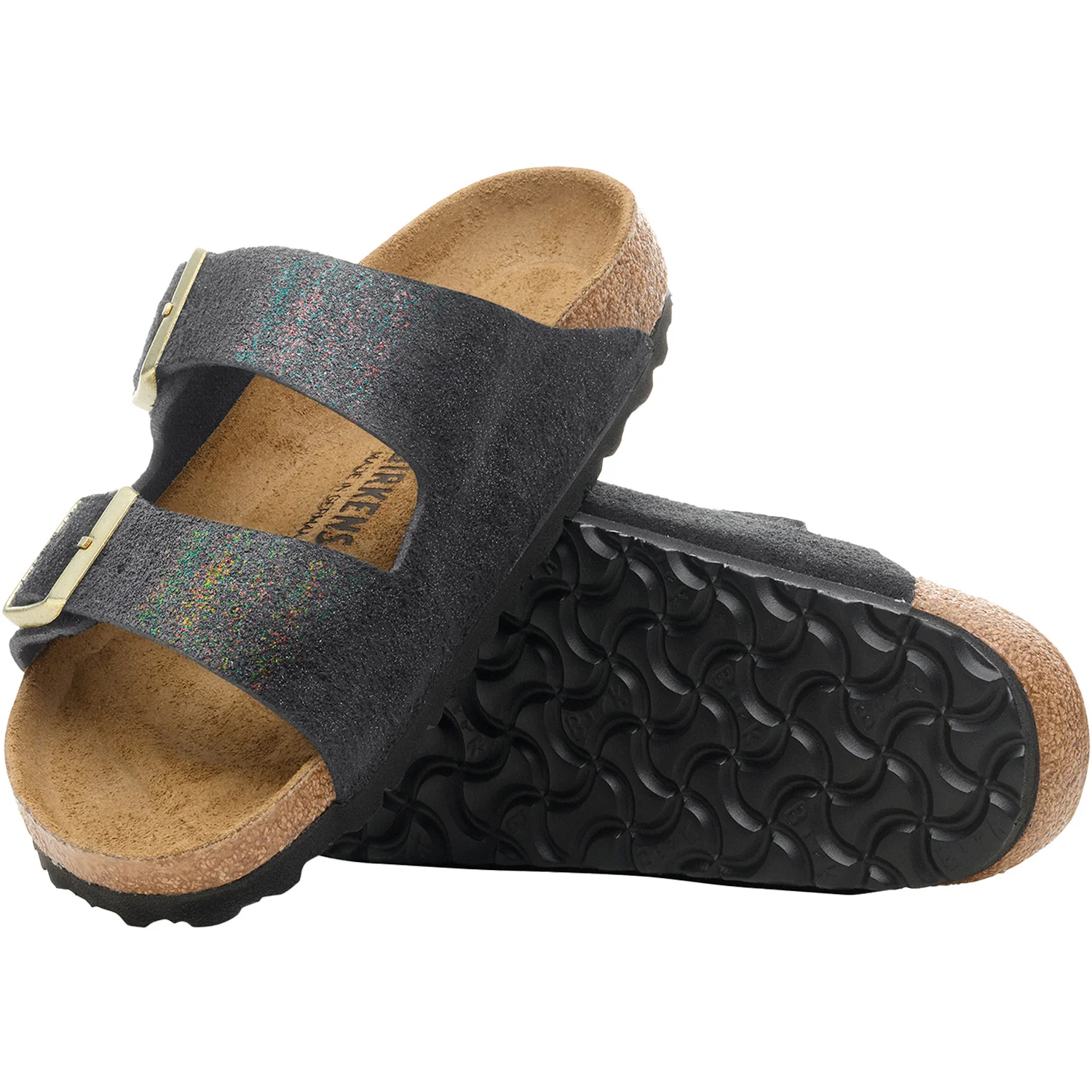 Birkenstock Arizona Women's Shimmering Black Suede - Image 3