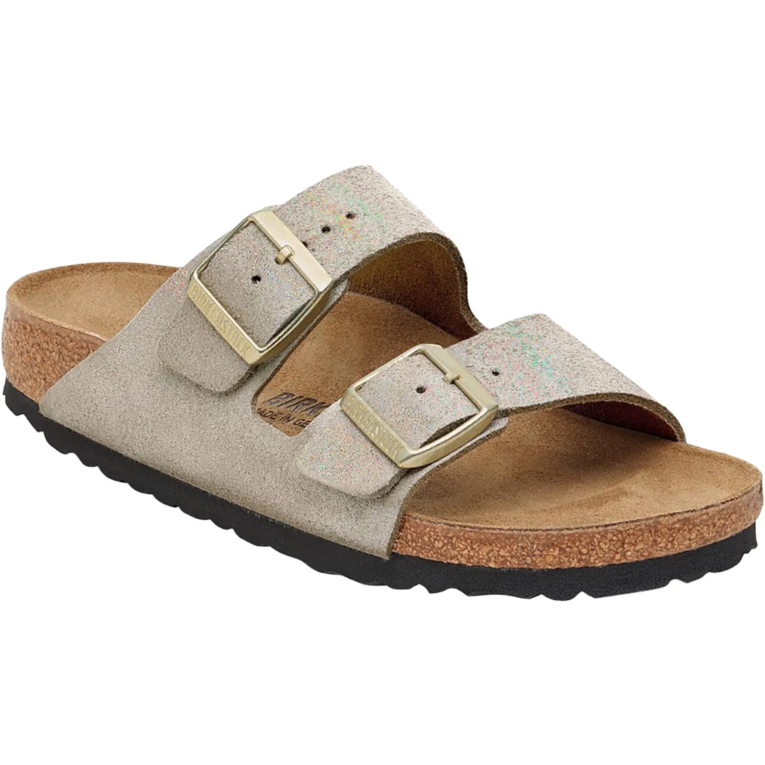 Birkenstock Arizona Women's Sandals Shimmering Taupe Suede - Image 4